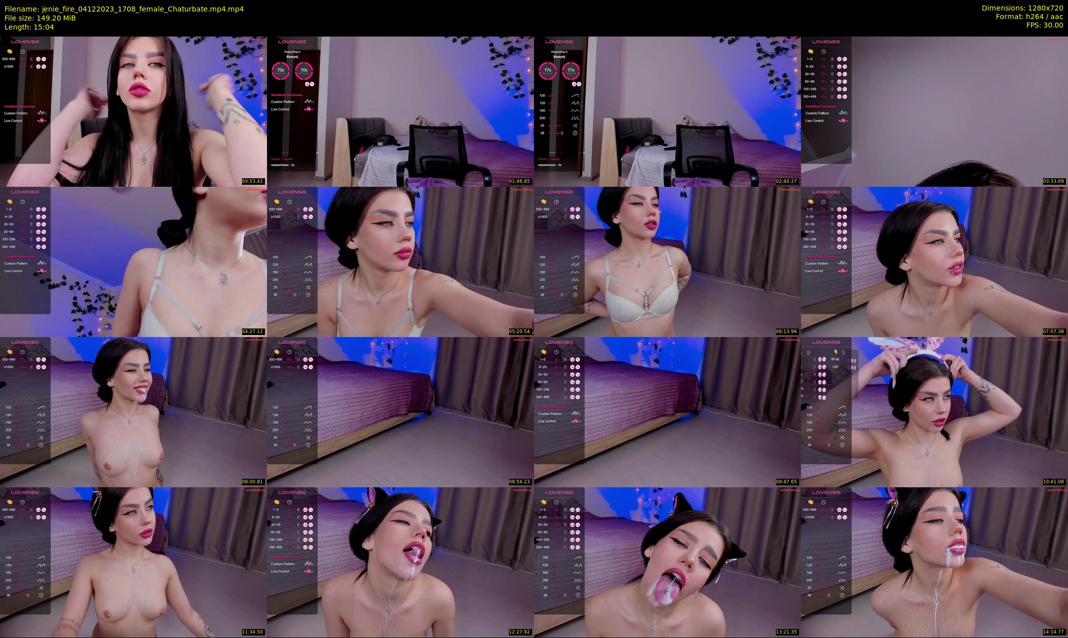 jenie_fire — 16 minute Chaturbate female cam show recording, 720p, Dec 4, 2023