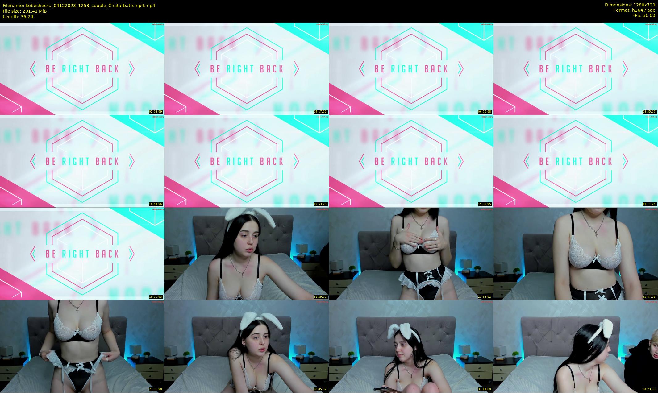 kebesheska — 37 minute Chaturbate couple cam show recording, 720p, Dec 4, 2023