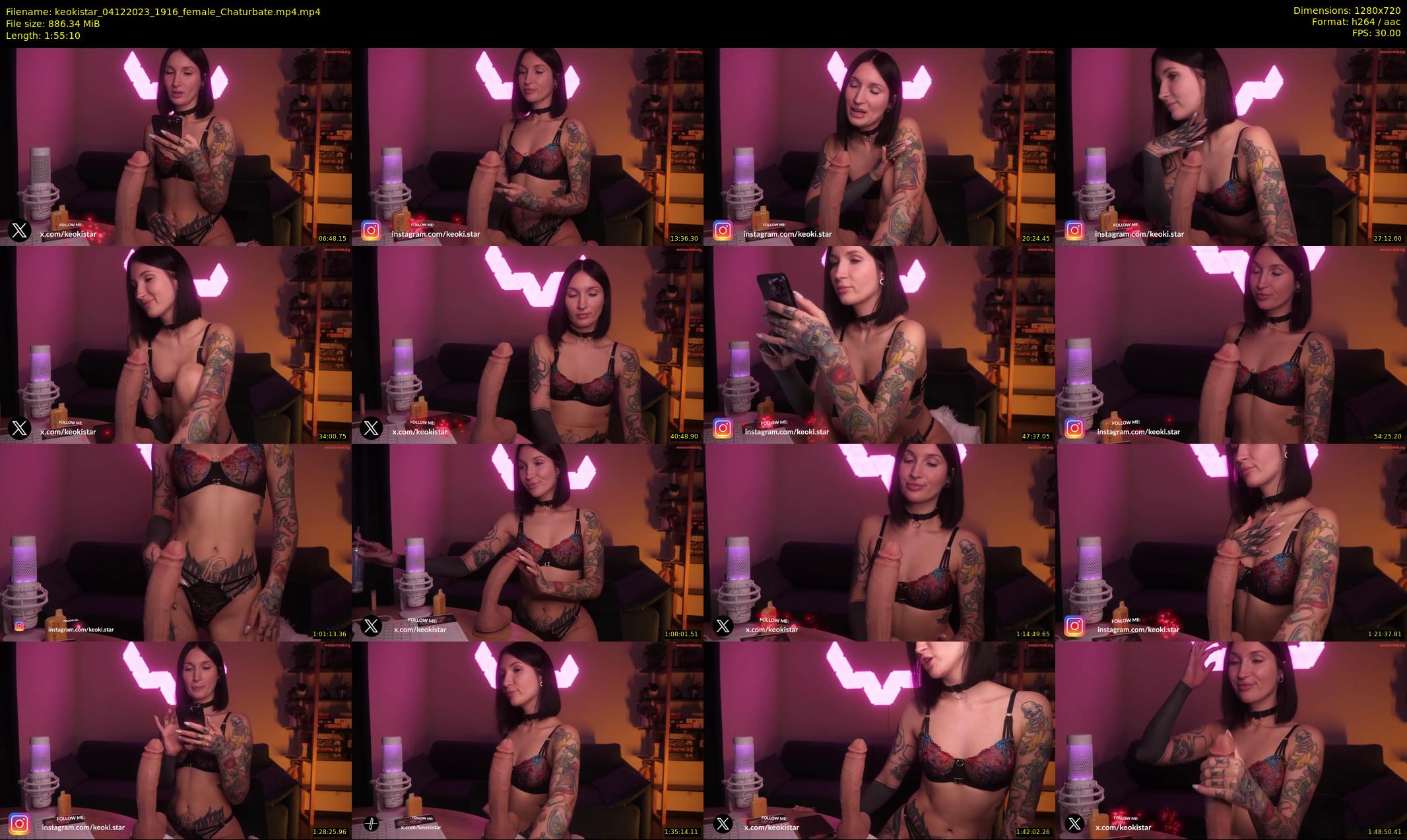 keokistar — 116 minute Chaturbate female cam show recording, 720p, Dec 4, 2023