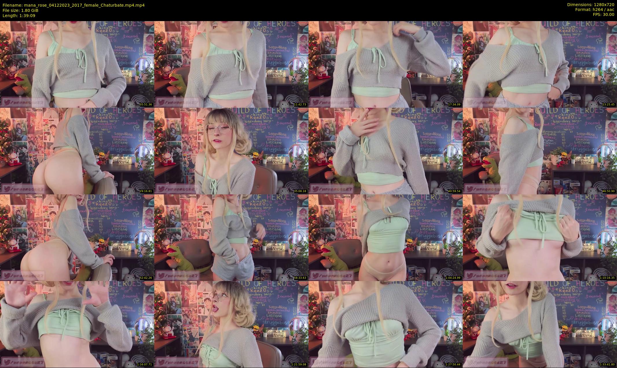 mana_rose — 100 minute Chaturbate female cam show recording, 720p, Dec 4, 2023