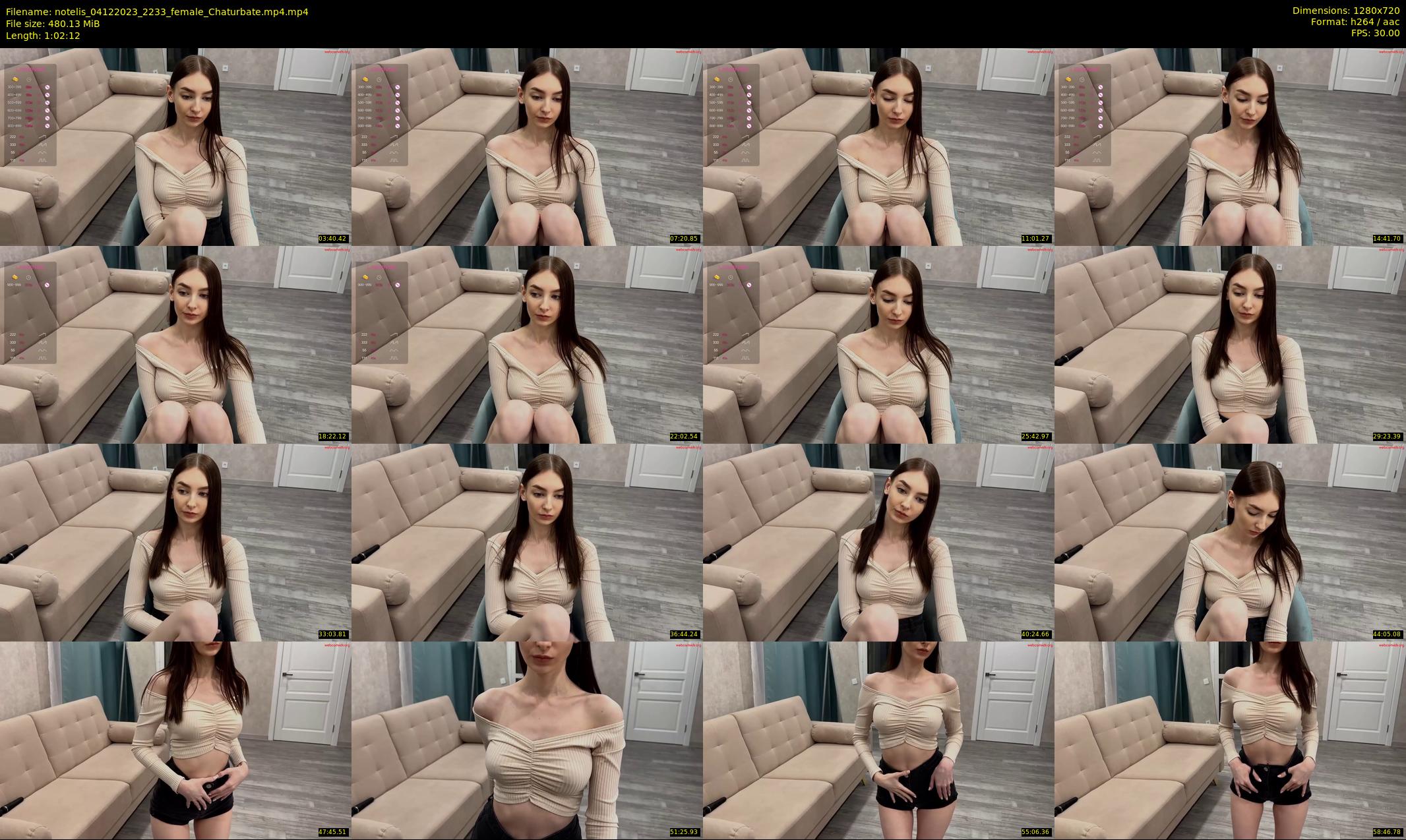 notelis — 63 minute Chaturbate female cam show recording, 720p, Dec 4, 2023