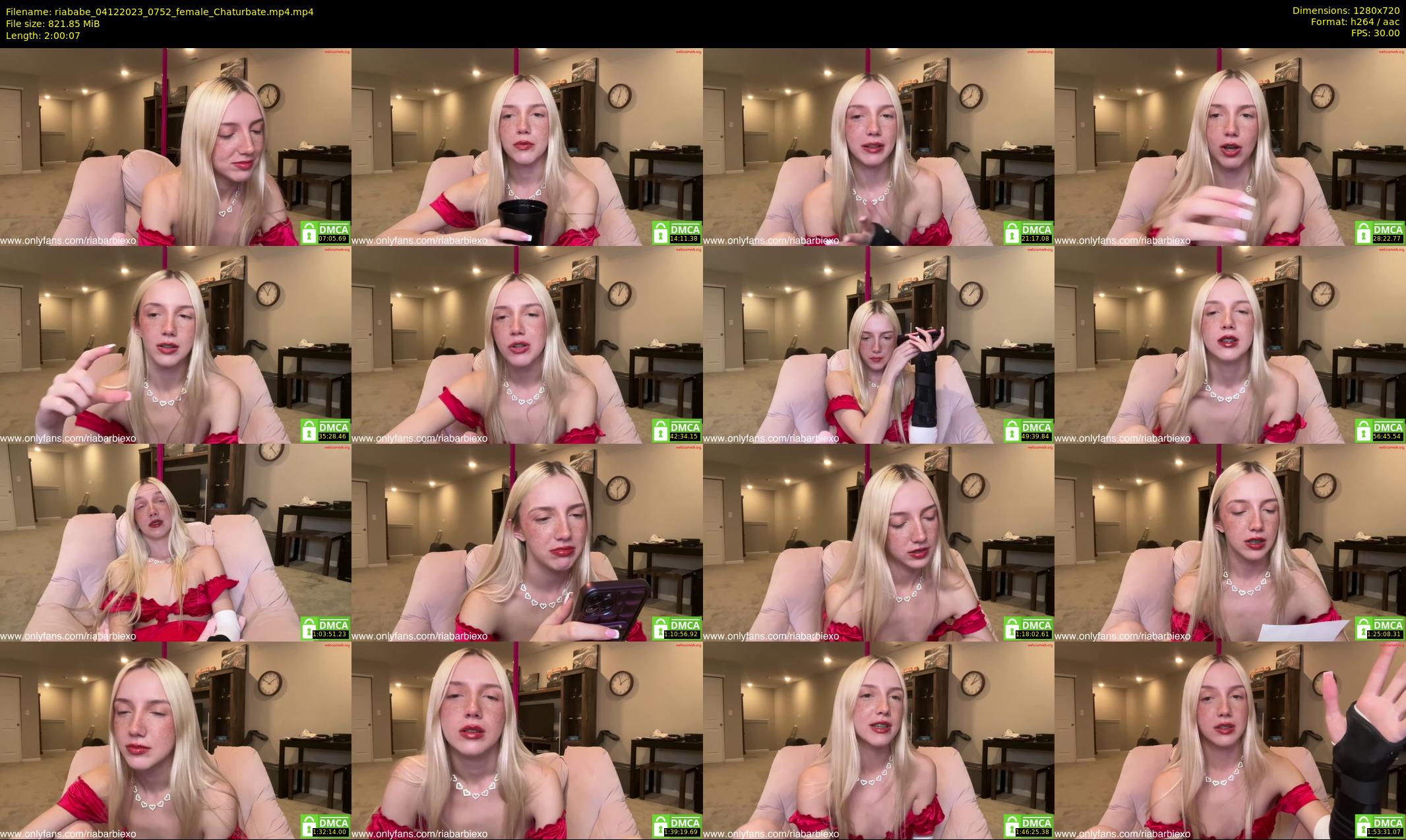 riababe — 121 minute Chaturbate female cam show recording, 720p, Dec 4, 2023