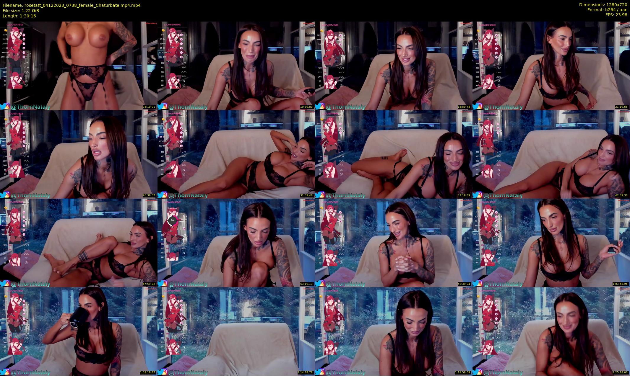 rosetatt — 91 minute Chaturbate female cam show recording, 720p, Dec 4, 2023