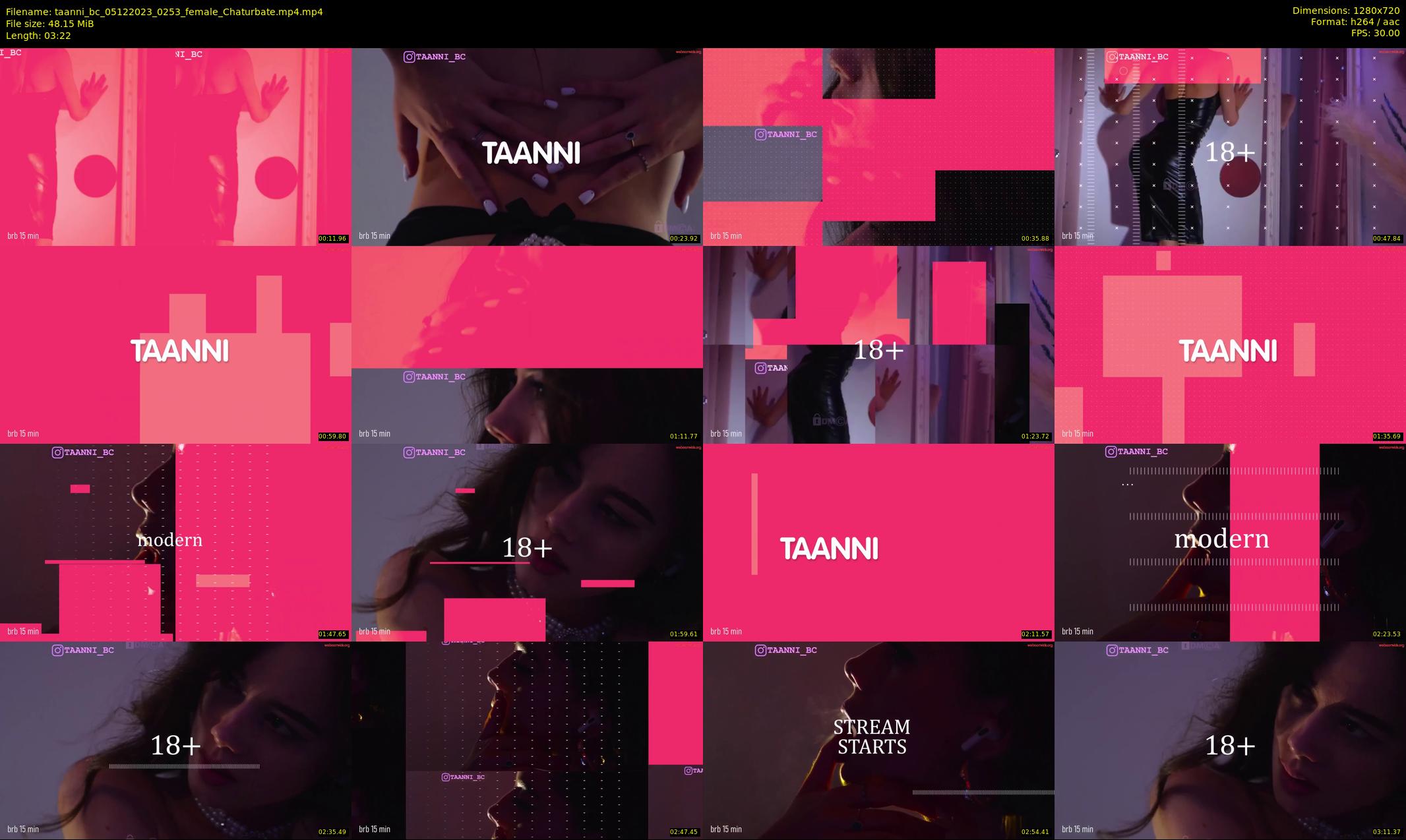 taanni_bc — 4 minute Chaturbate female cam show recording, 720p, Dec 5, 2023