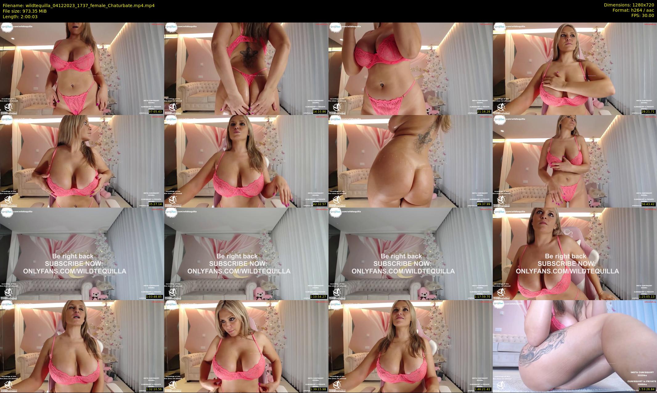 wildtequilla — 121 minute Chaturbate couple cam show recording, 720p, Dec 4, 2023