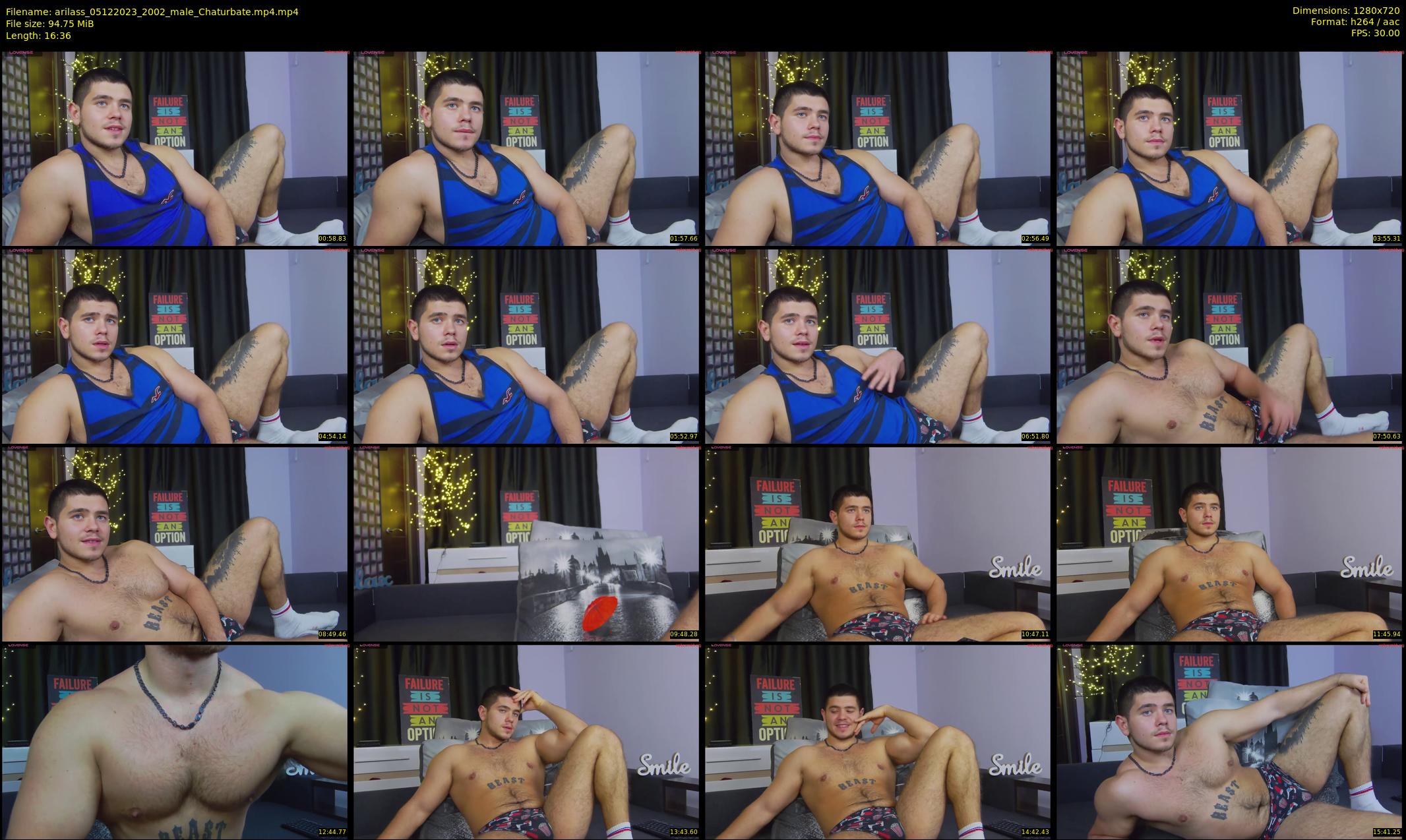 arilass — 17 minute Chaturbate male cam show recording, 720p, Dec 5, 2023