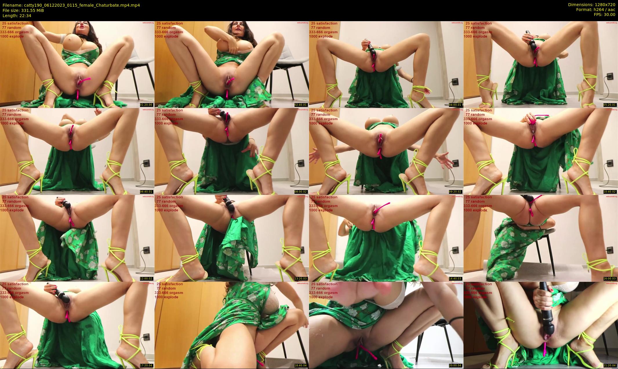 catty190 — 23 minute Chaturbate female cam show recording, 720p, Dec 6, 2023