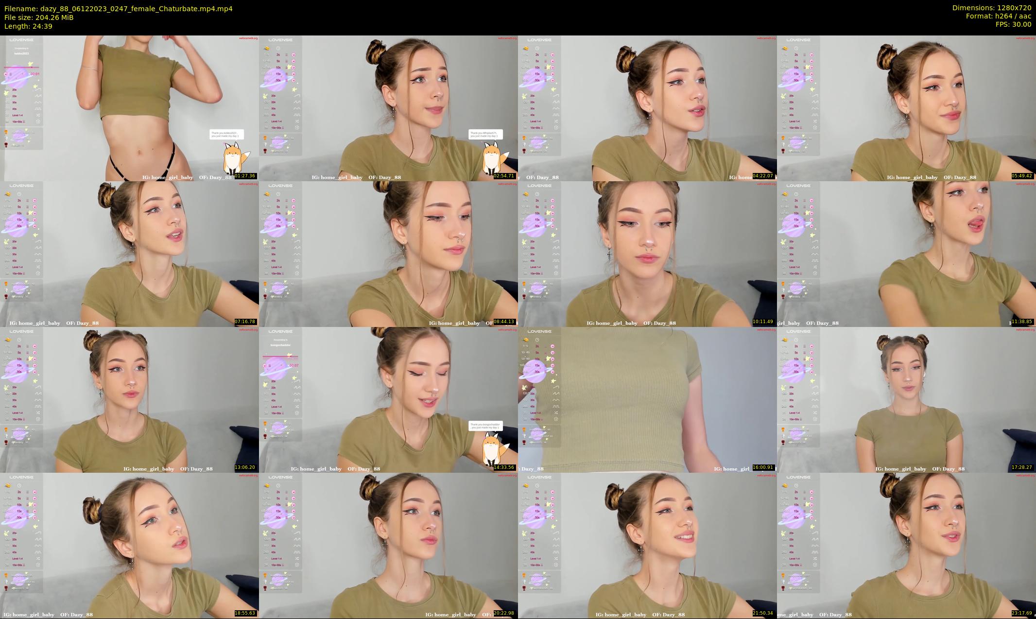 dazy_88 — 25 minute Chaturbate female cam show recording, 720p, Dec 6, 2023