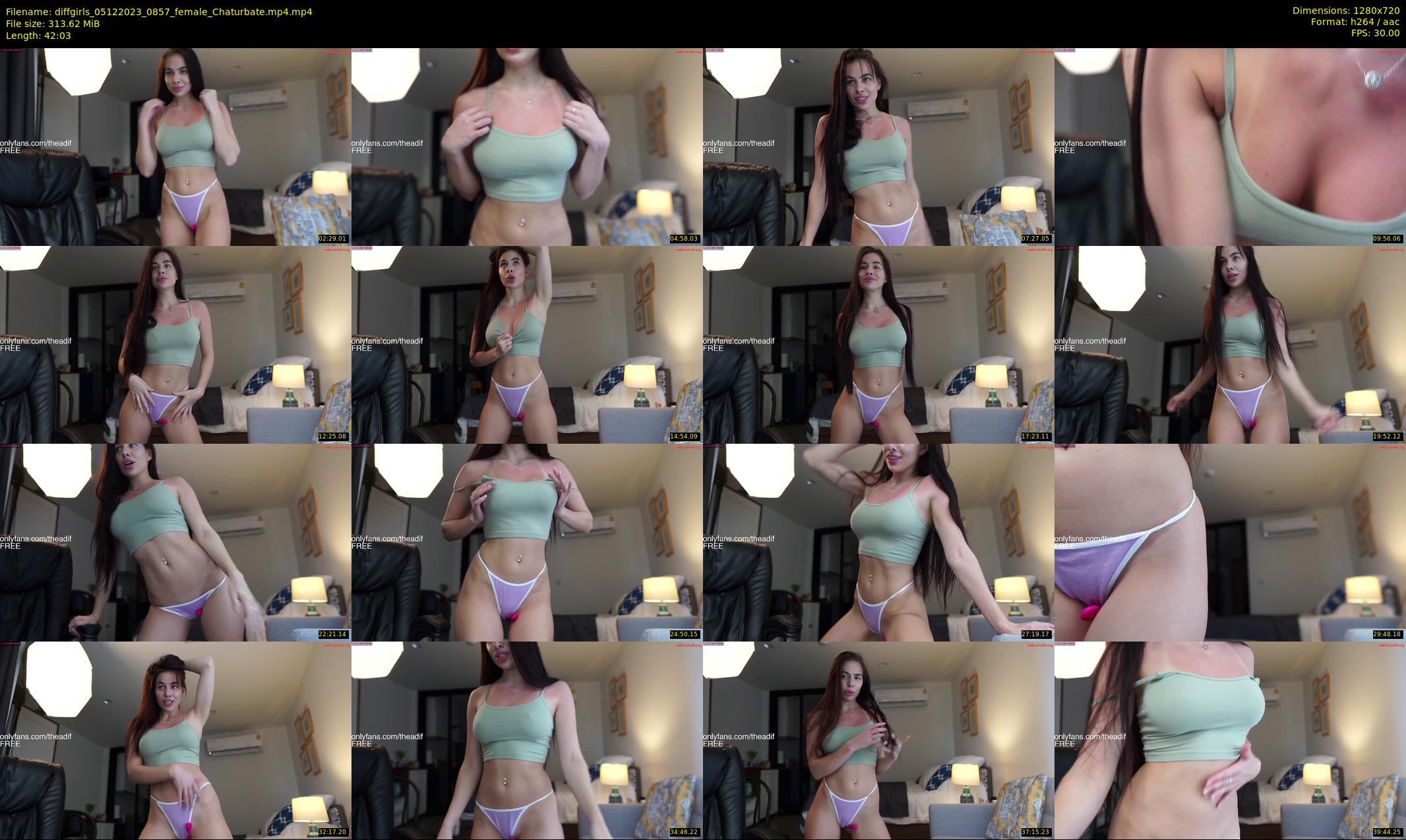 diffgirls — 43 minute Chaturbate female cam show recording, 720p, Dec 5, 2023