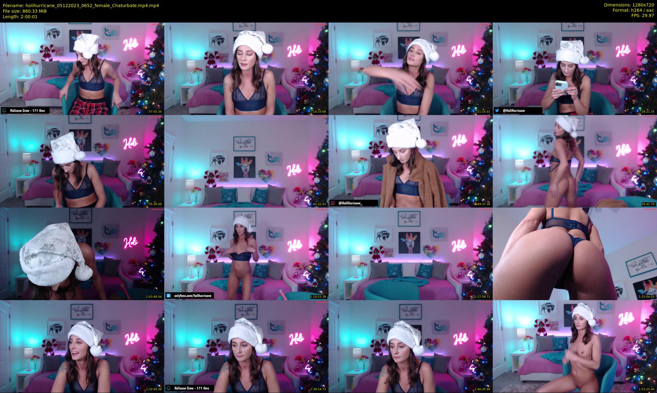 holihurricane — 121 minute Chaturbate female cam show recording, 720p, Dec 5, 2023
