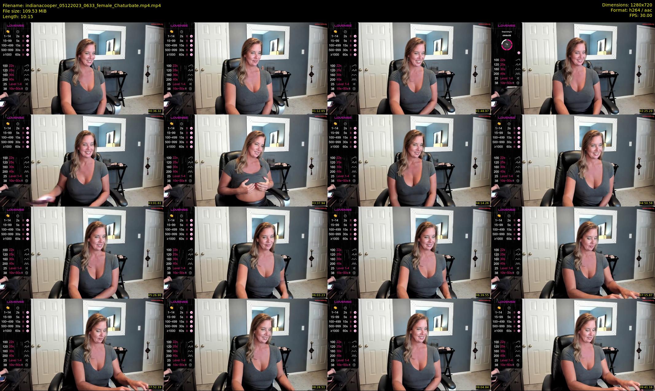 indianacooper — 11 minute Chaturbate female cam show recording, 720p, Dec 5, 2023