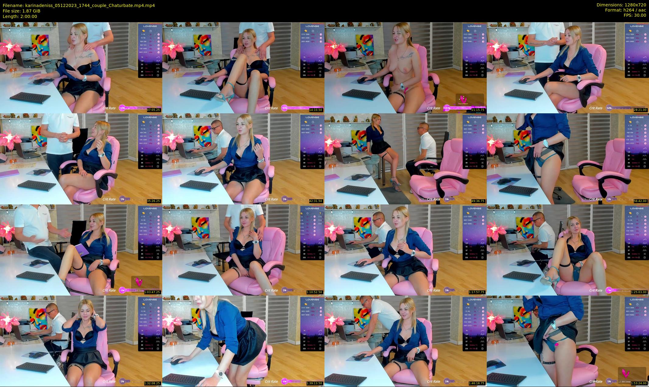 karinadeniss — 120 minute Chaturbate couple cam show recording, 720p, Dec 5, 2023