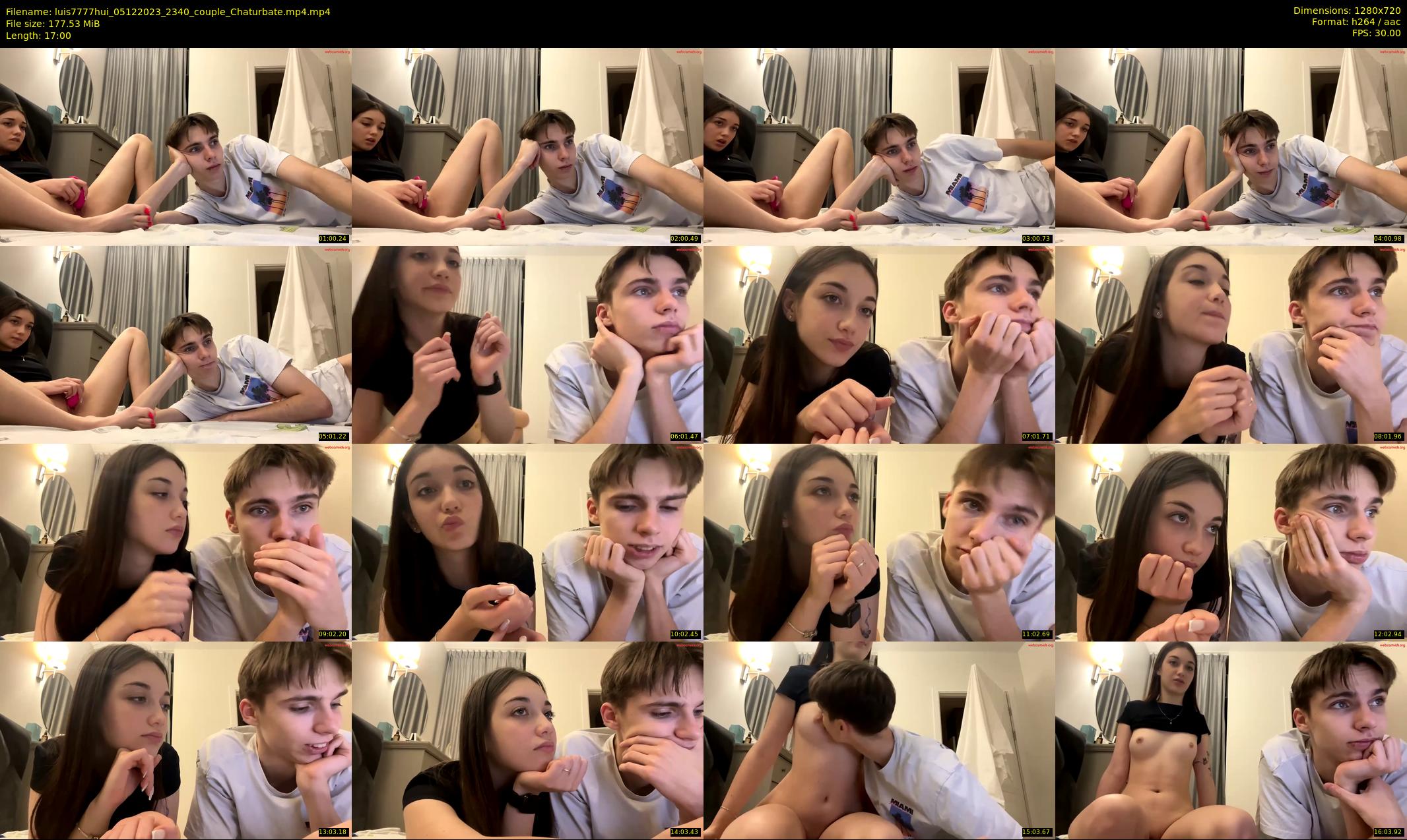 luis7777hui — 17 minute Chaturbate couple cam show recording, 720p, Dec 5, 2023