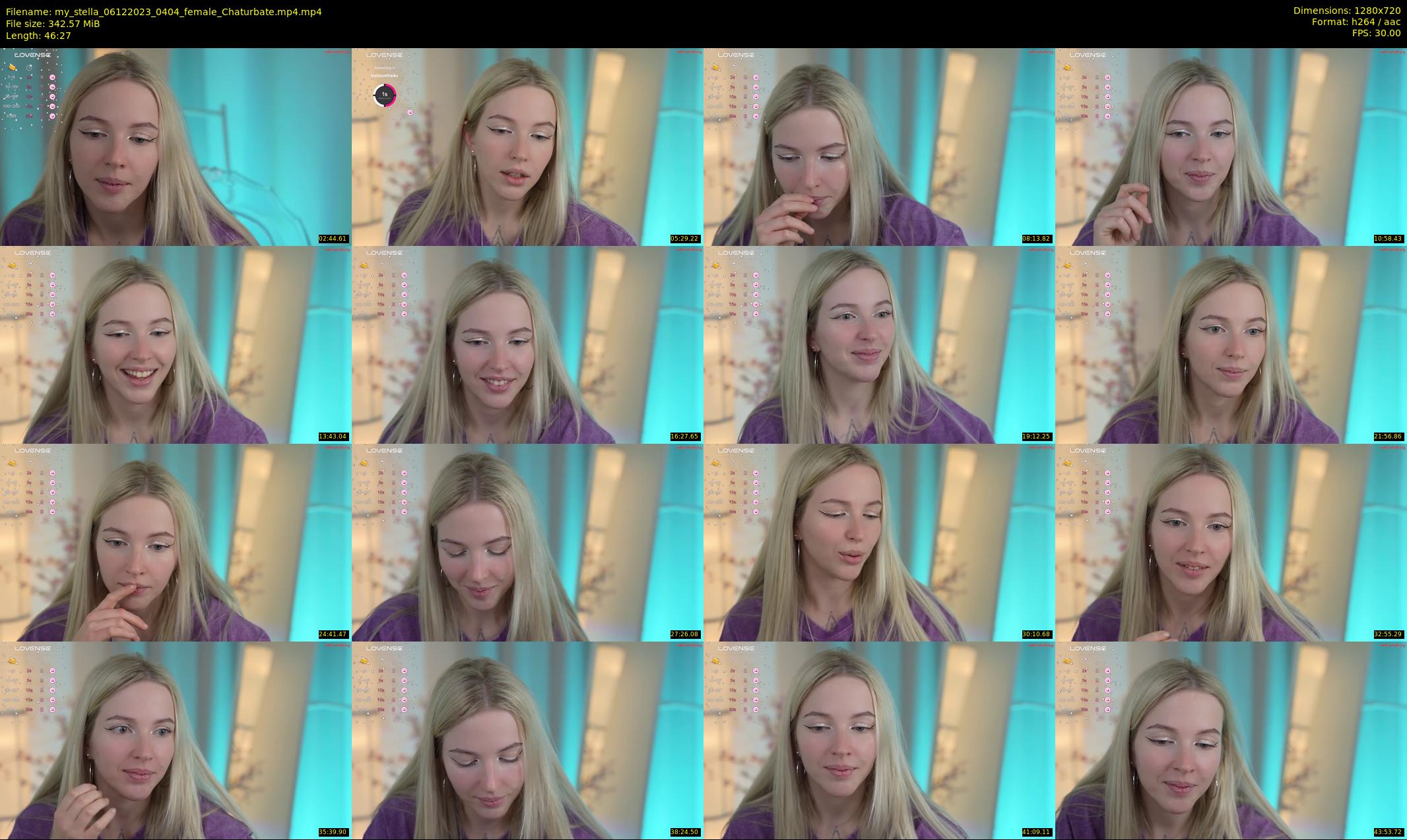 my_stella — 47 minute Chaturbate female cam show recording, 720p, Dec 6, 2023