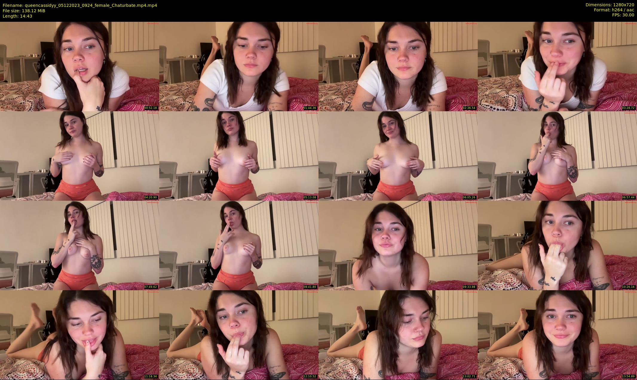 queencassidyy — 15 minute Chaturbate female cam show recording, 720p, Dec 5, 2023