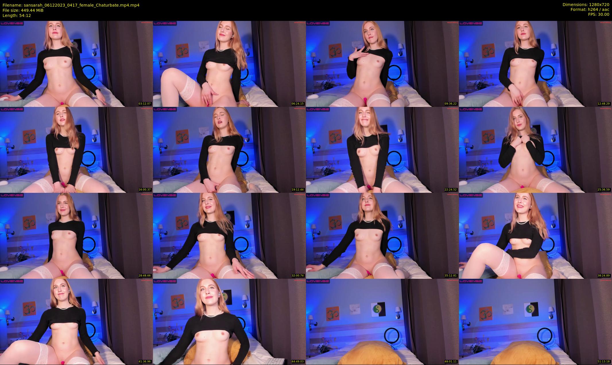 sansarah — 55 minute Chaturbate female cam show recording, 720p, Dec 6, 2023