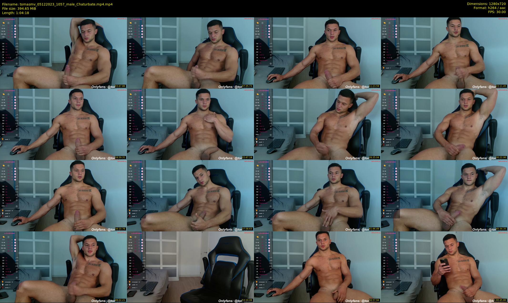 tomasmv — 65 minute Chaturbate male cam show recording, 720p, Dec 5, 2023