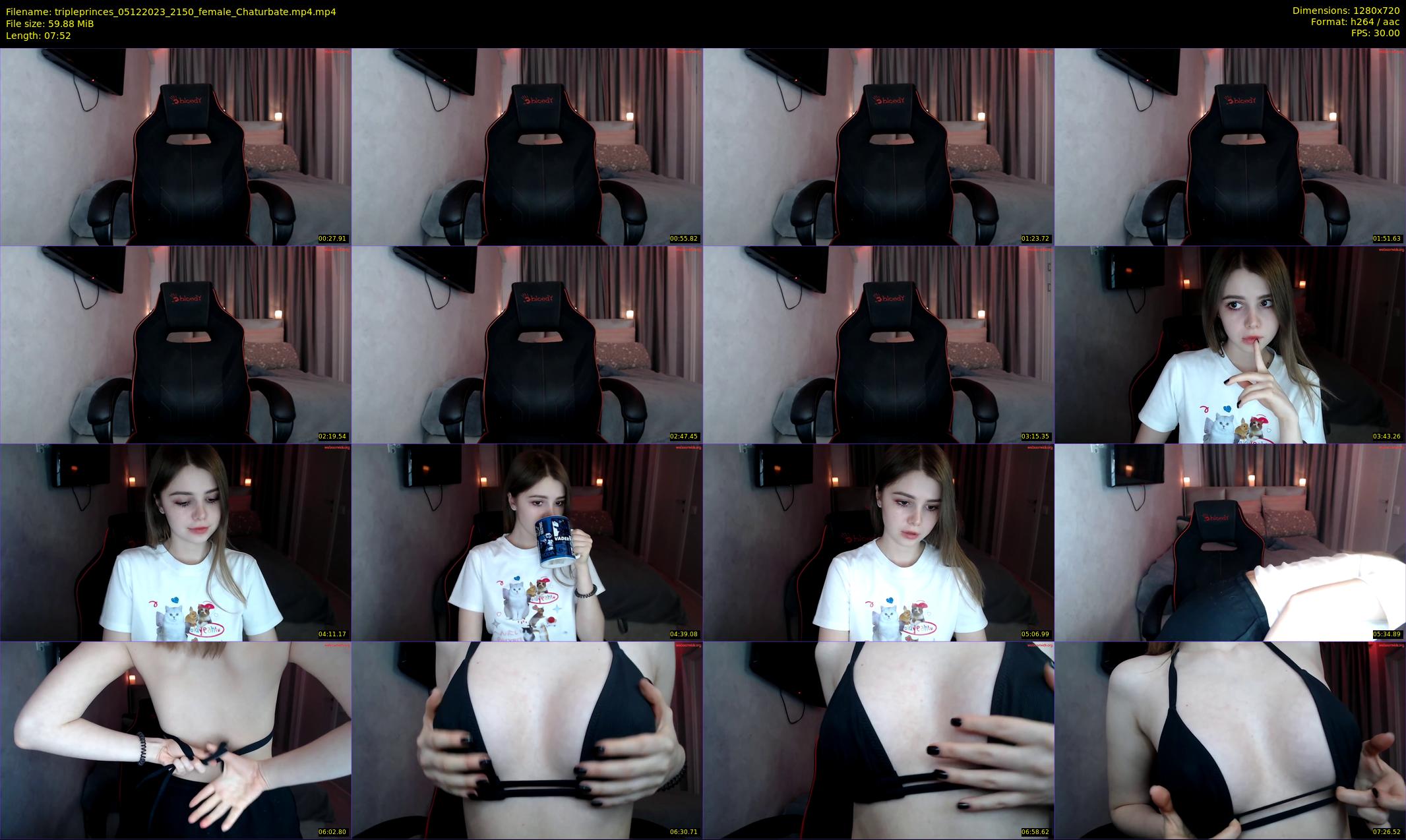 tripleprinces — 8 minute Chaturbate female cam show recording, 720p, Dec 5, 2023