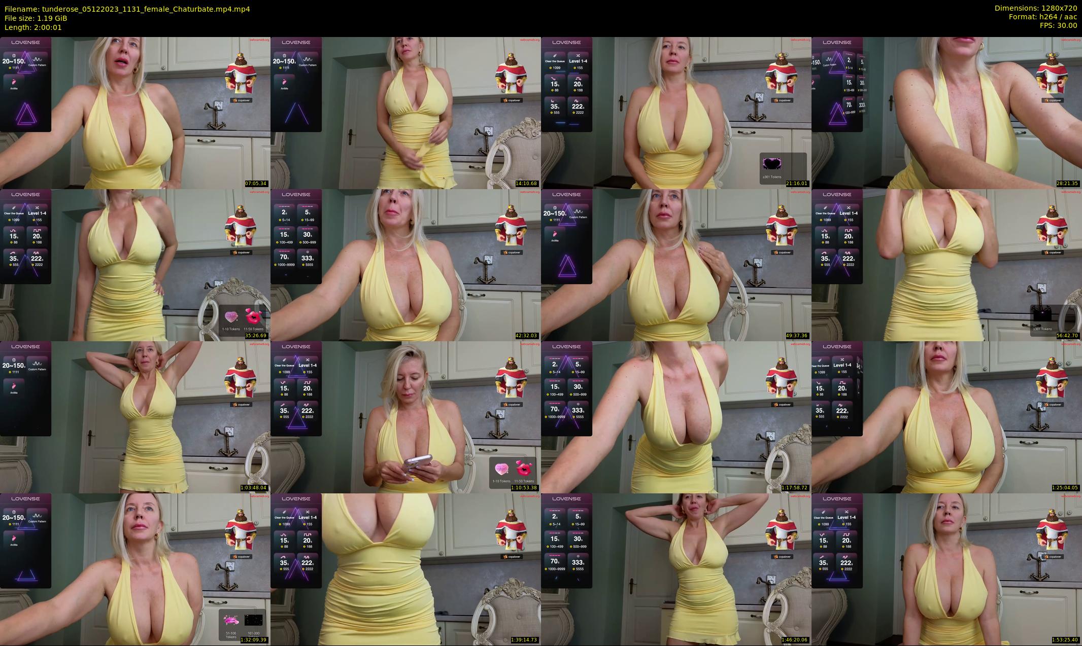 tunderose — 121 minute Chaturbate female cam show recording, 720p, Dec 5, 2023