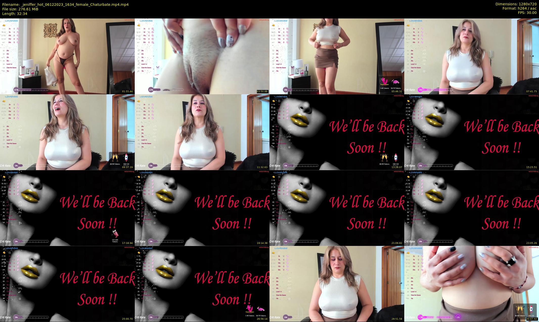 _jeniffer_hot — 33 minute Chaturbate female cam show recording, 720p, Dec 6, 2023
