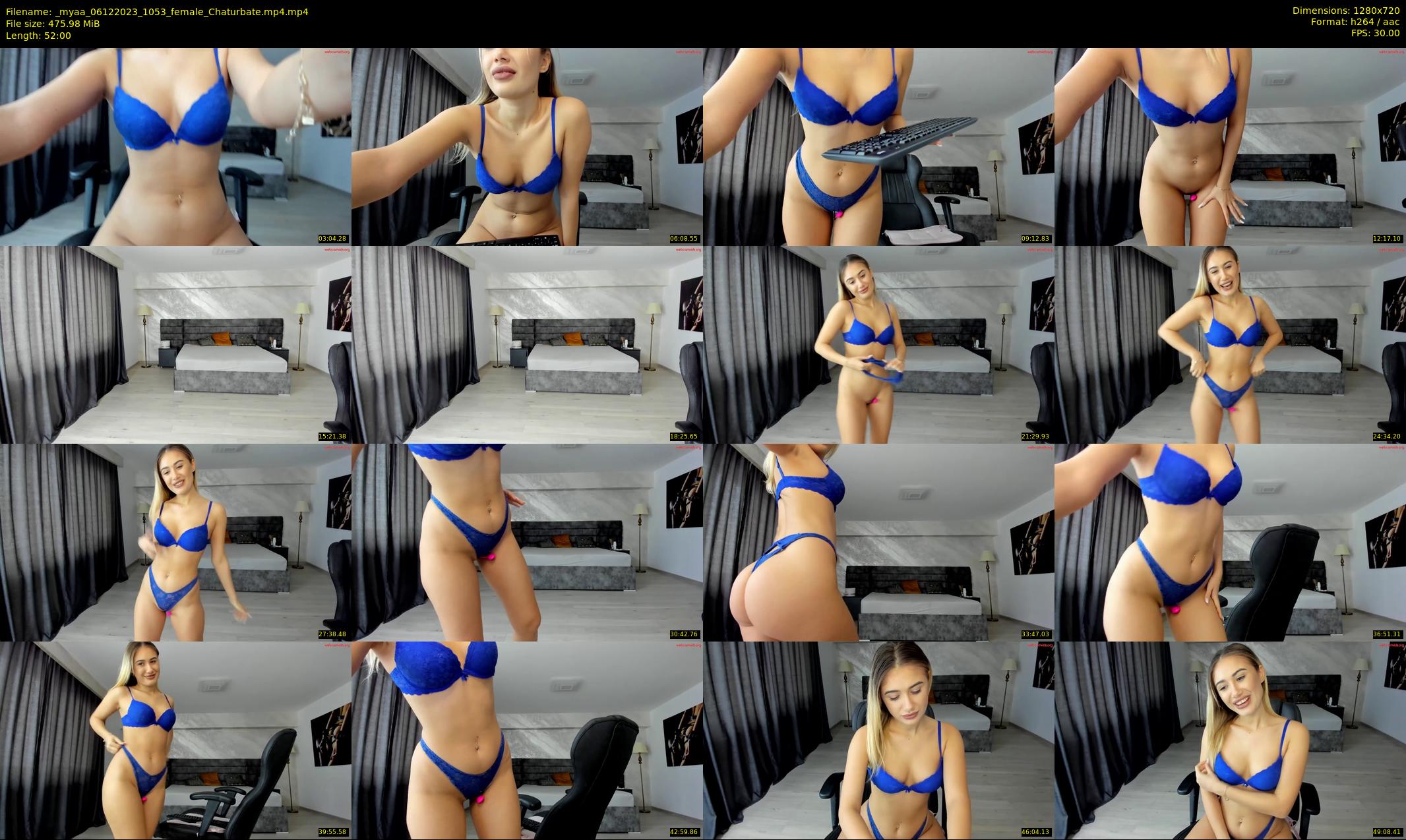_myaa — 52 minute Chaturbate female cam show recording, 720p, Dec 6, 2023