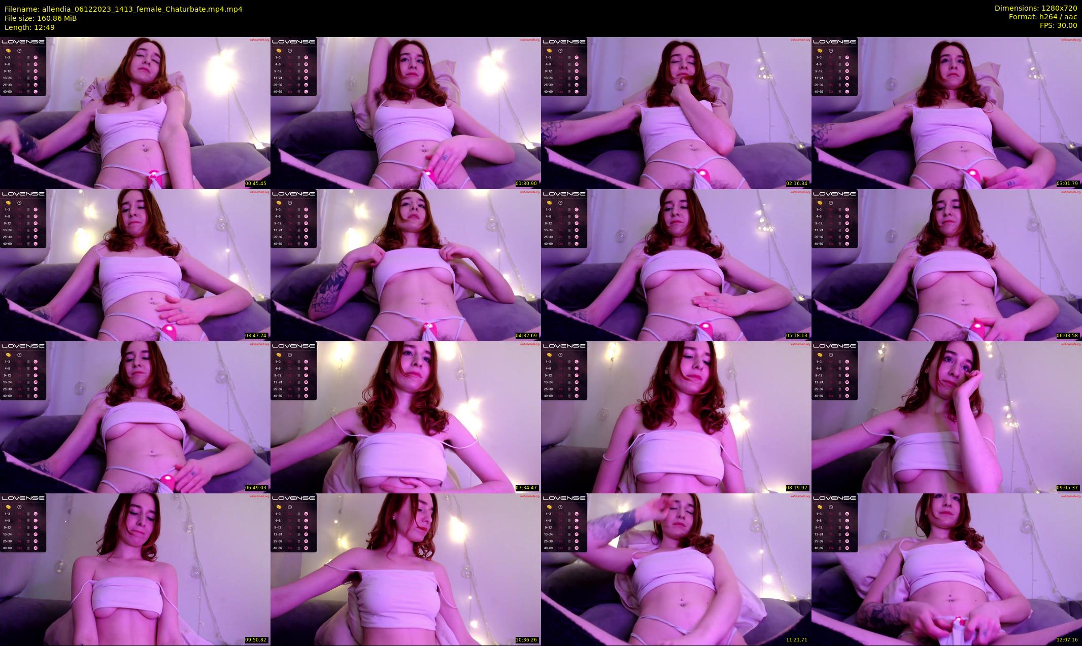 allendia — 13 minute Chaturbate female cam show recording, 720p, Dec 6, 2023