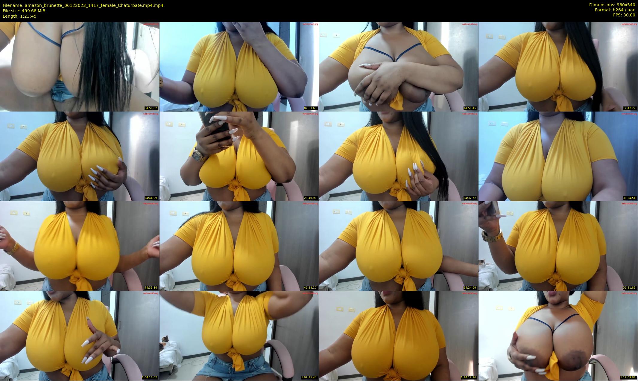 amazon_brunette — 84 minute Chaturbate female cam show recording, 480p, Dec 6, 2023