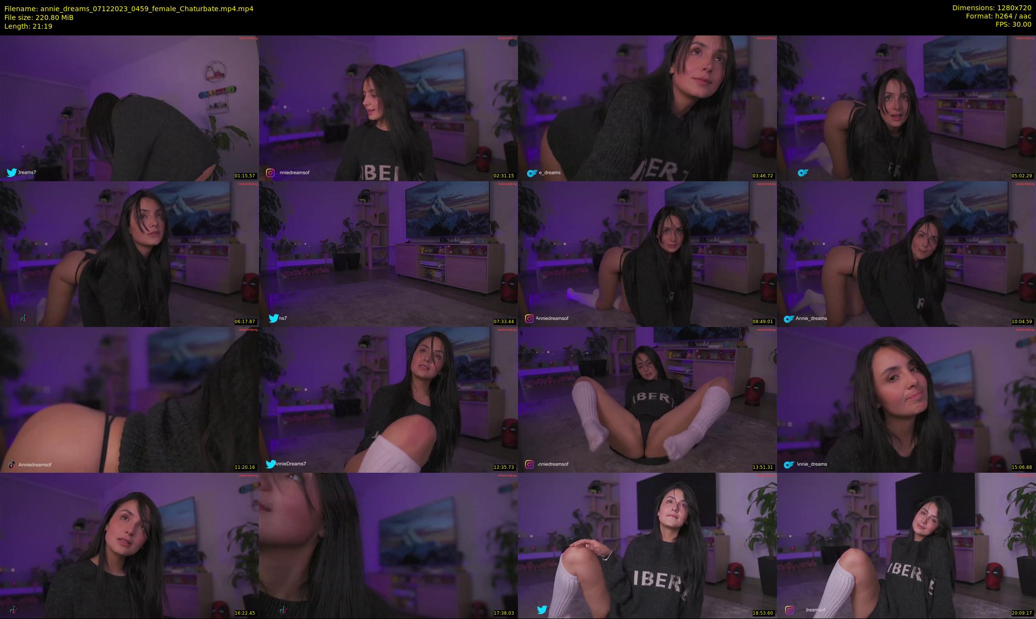 annie_dreams — 22 minute Chaturbate female cam show recording, 720p, Dec 7, 2023