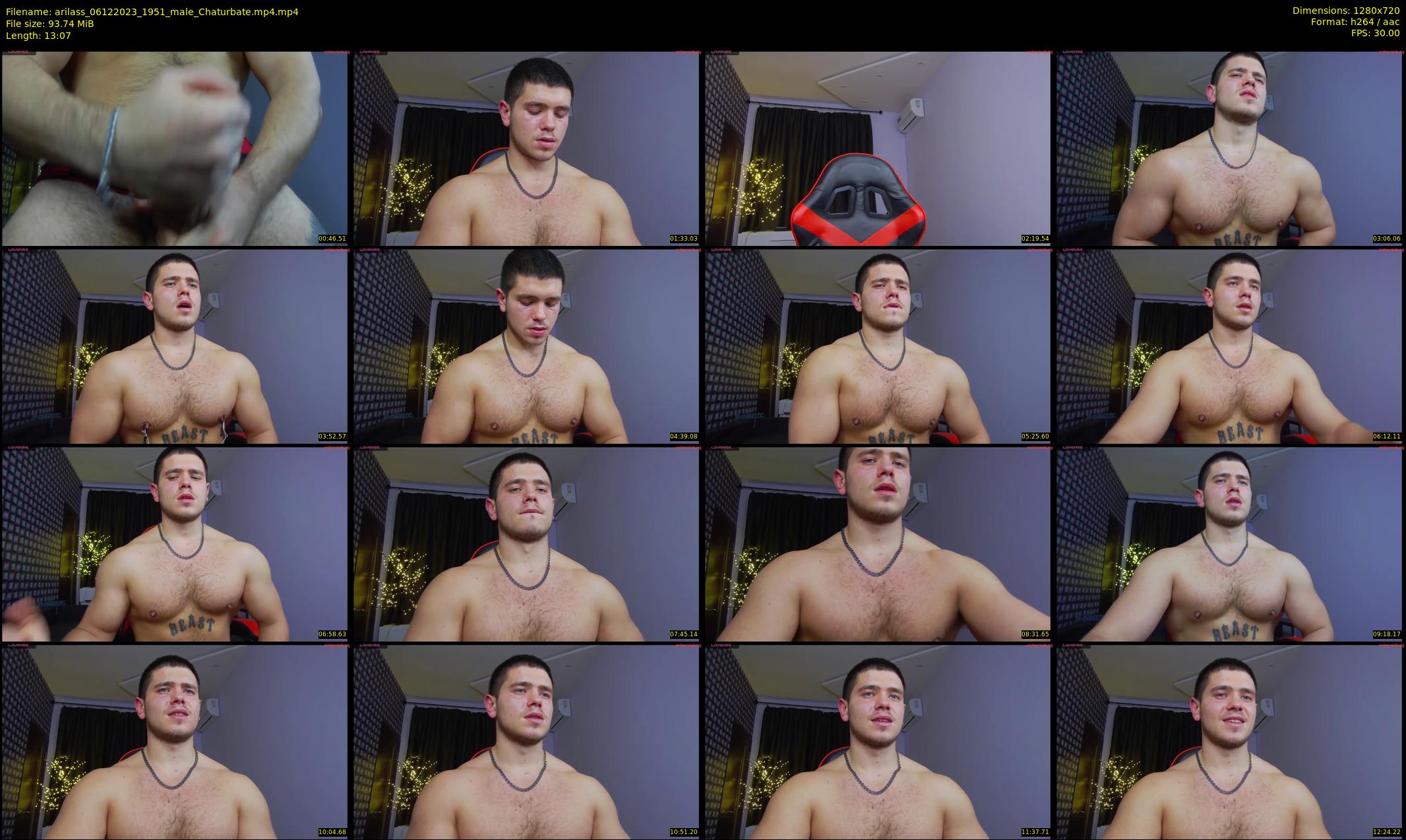 arilass — 14 minute Chaturbate male cam show recording, 720p, Dec 6, 2023