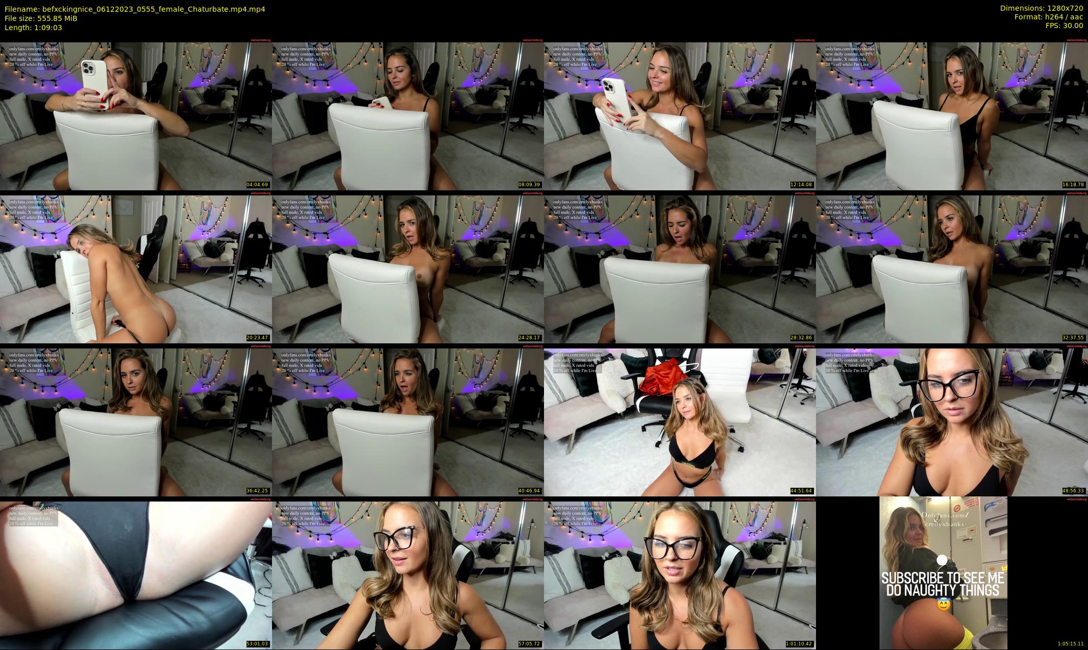 befxckingnice — 70 minute Chaturbate female cam show recording, 720p, Dec 6, 2023
