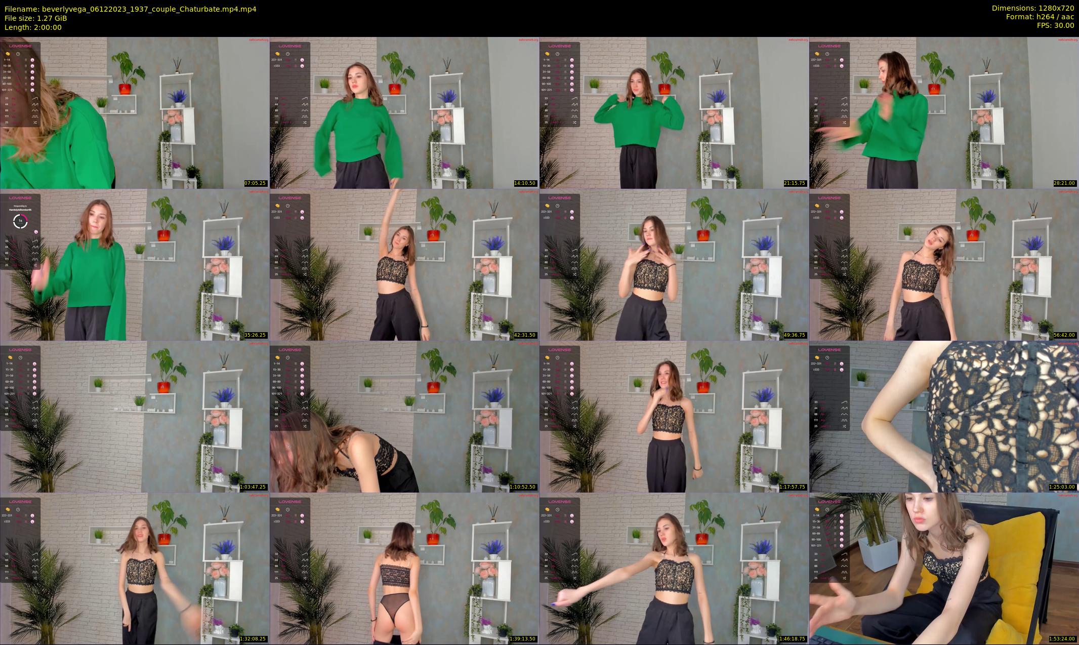 beverlyvega — 120 minute Chaturbate couple cam show recording, 720p, Dec 6, 2023