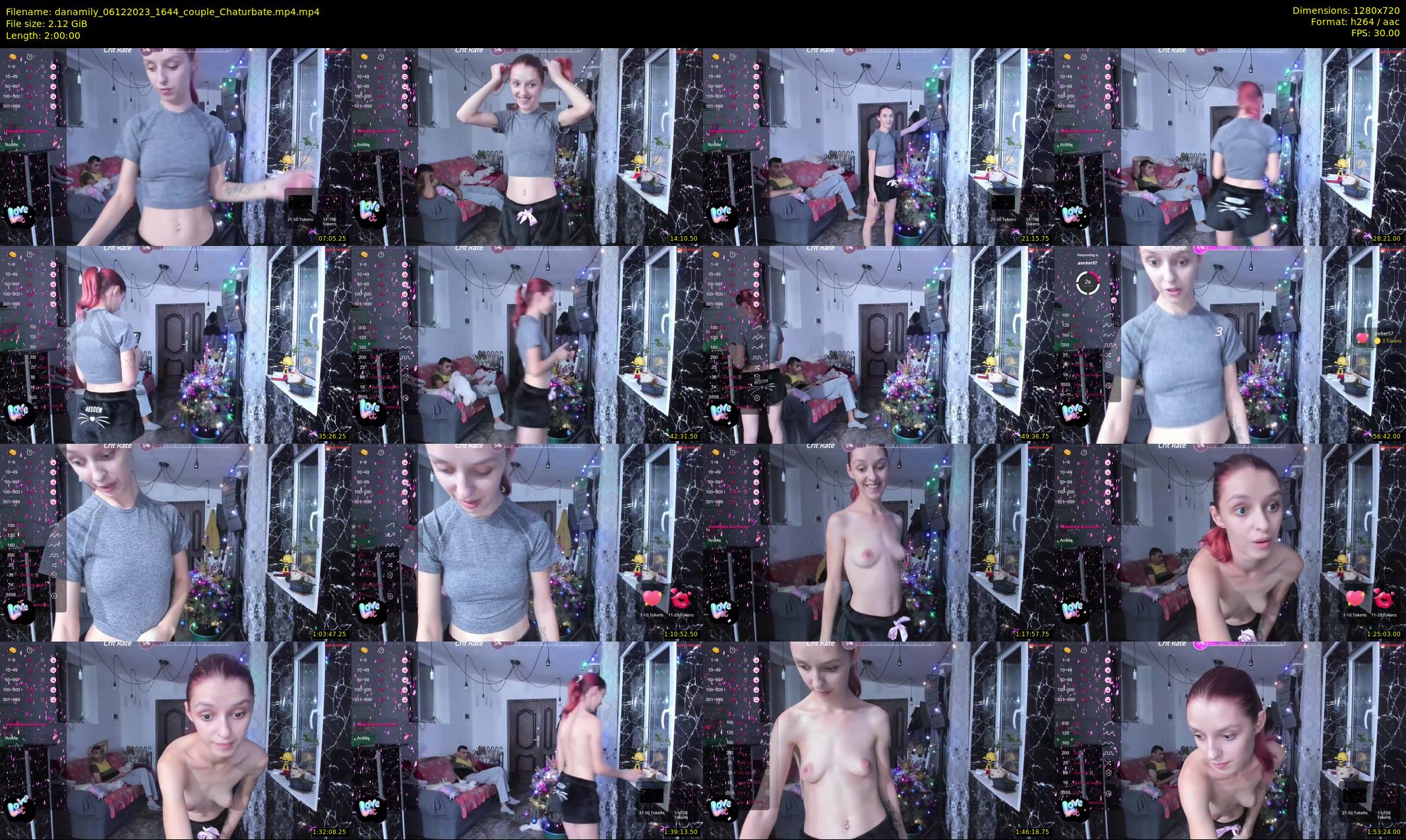 danamily — 120 minute Chaturbate female cam show recording, 720p, Dec 6, 2023