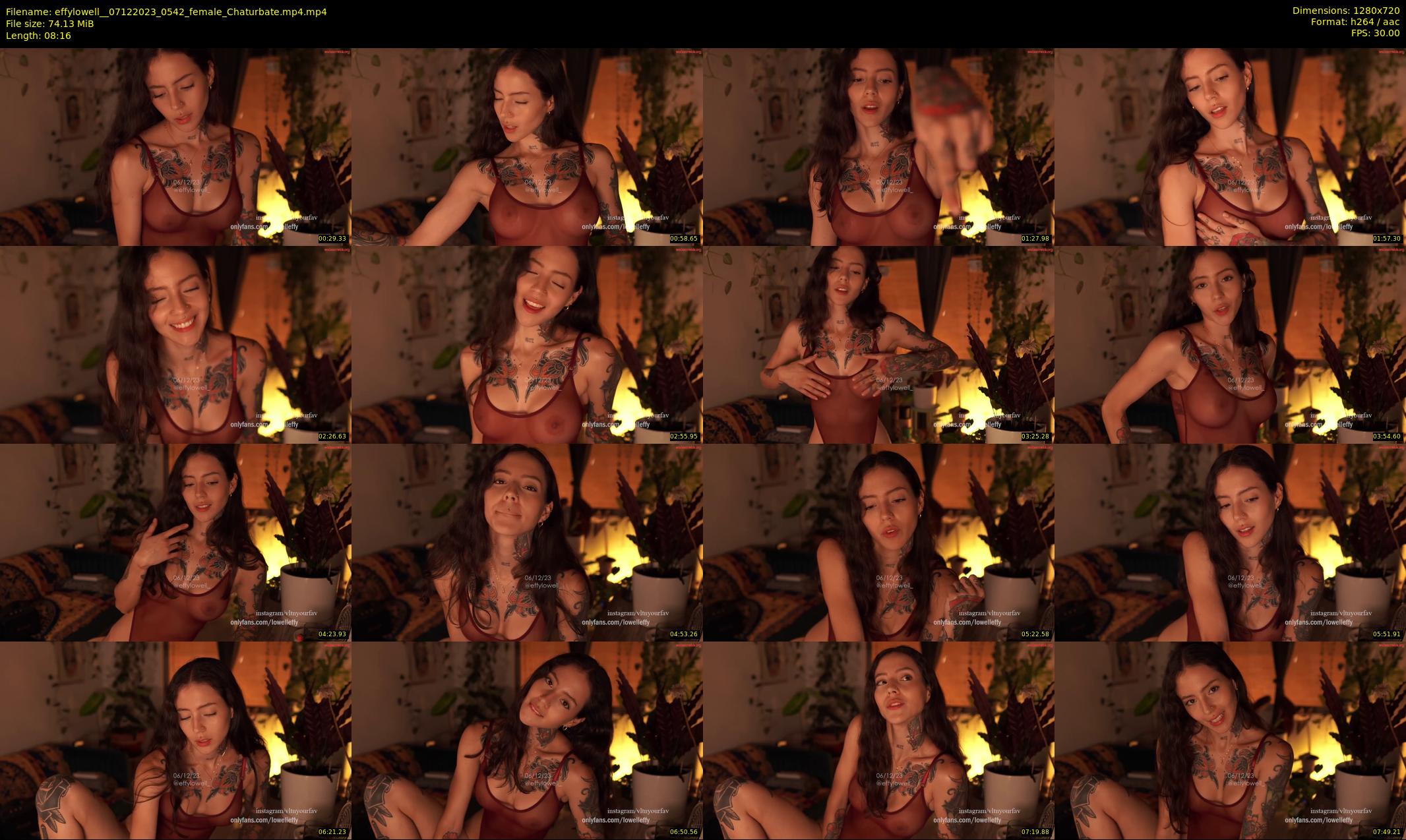 effylowell_ — 9 minute Chaturbate female cam show recording, 720p, Dec 7, 2023