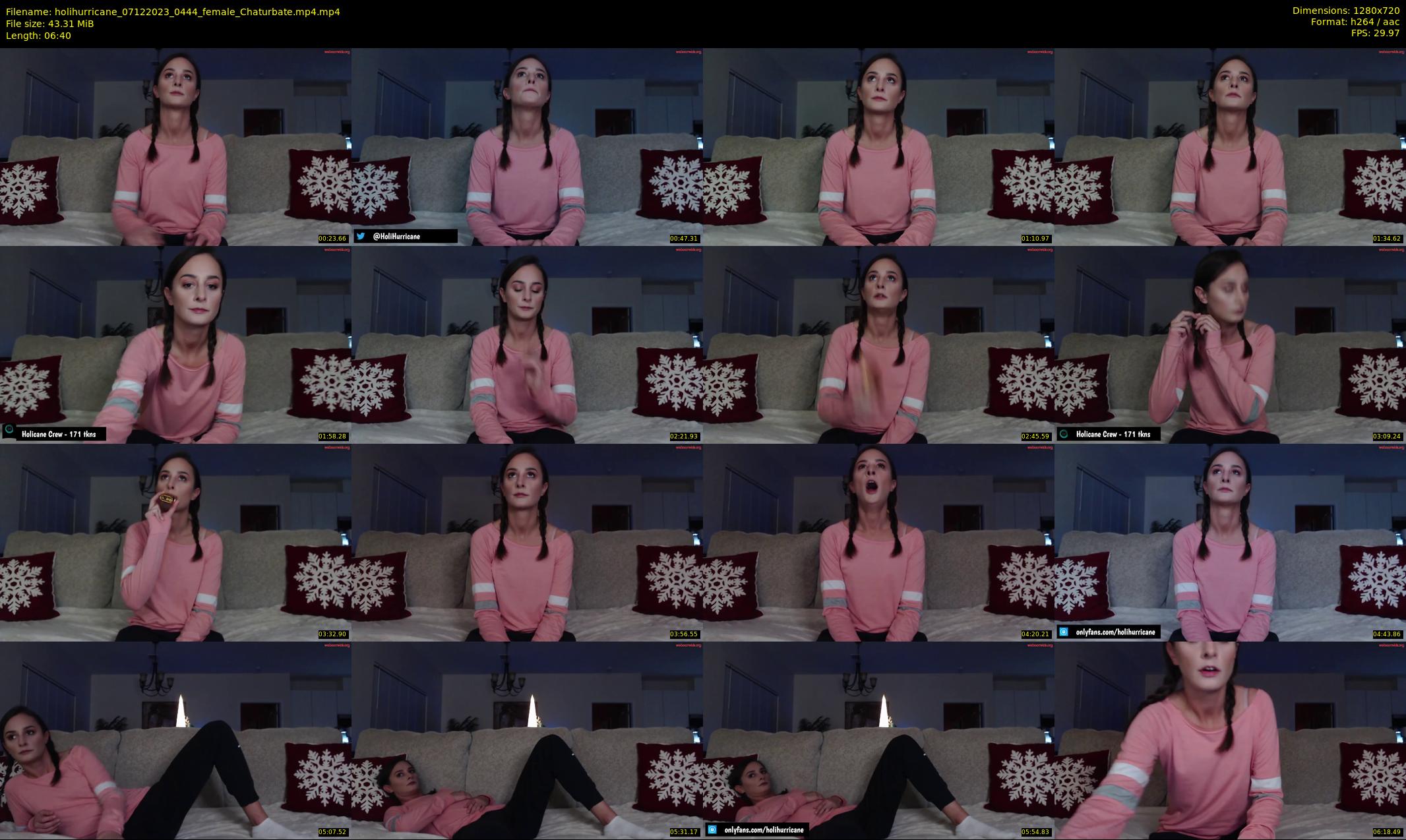 holihurricane — 7 minute Chaturbate female cam show recording, 720p, Dec 7, 2023