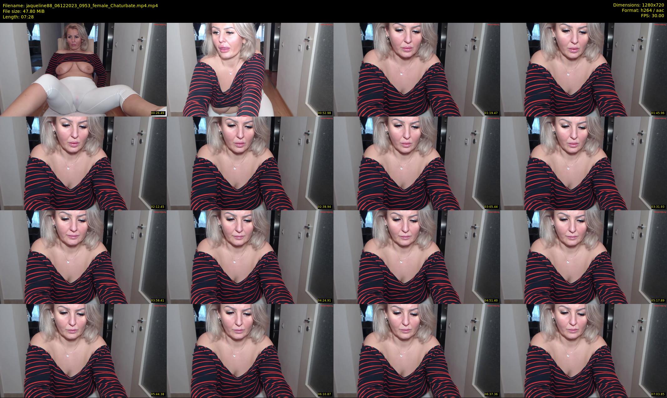 jaqueline88 — 8 minute Chaturbate female cam show recording, 720p, Dec 6, 2023