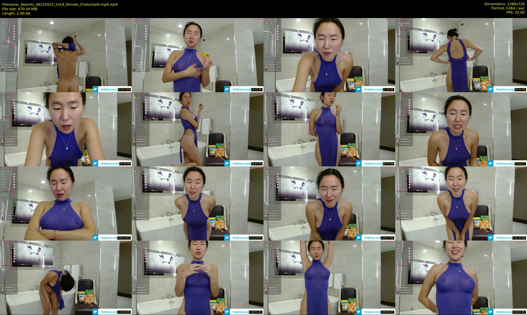 jiwon4u — 121 minute Chaturbate female cam show recording, 720p, Dec 6, 2023