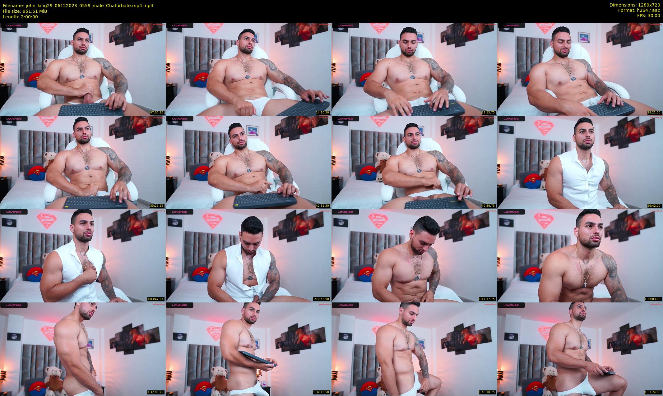 john_king29 — 120 minute Chaturbate male cam show recording, 720p, Dec 6, 2023