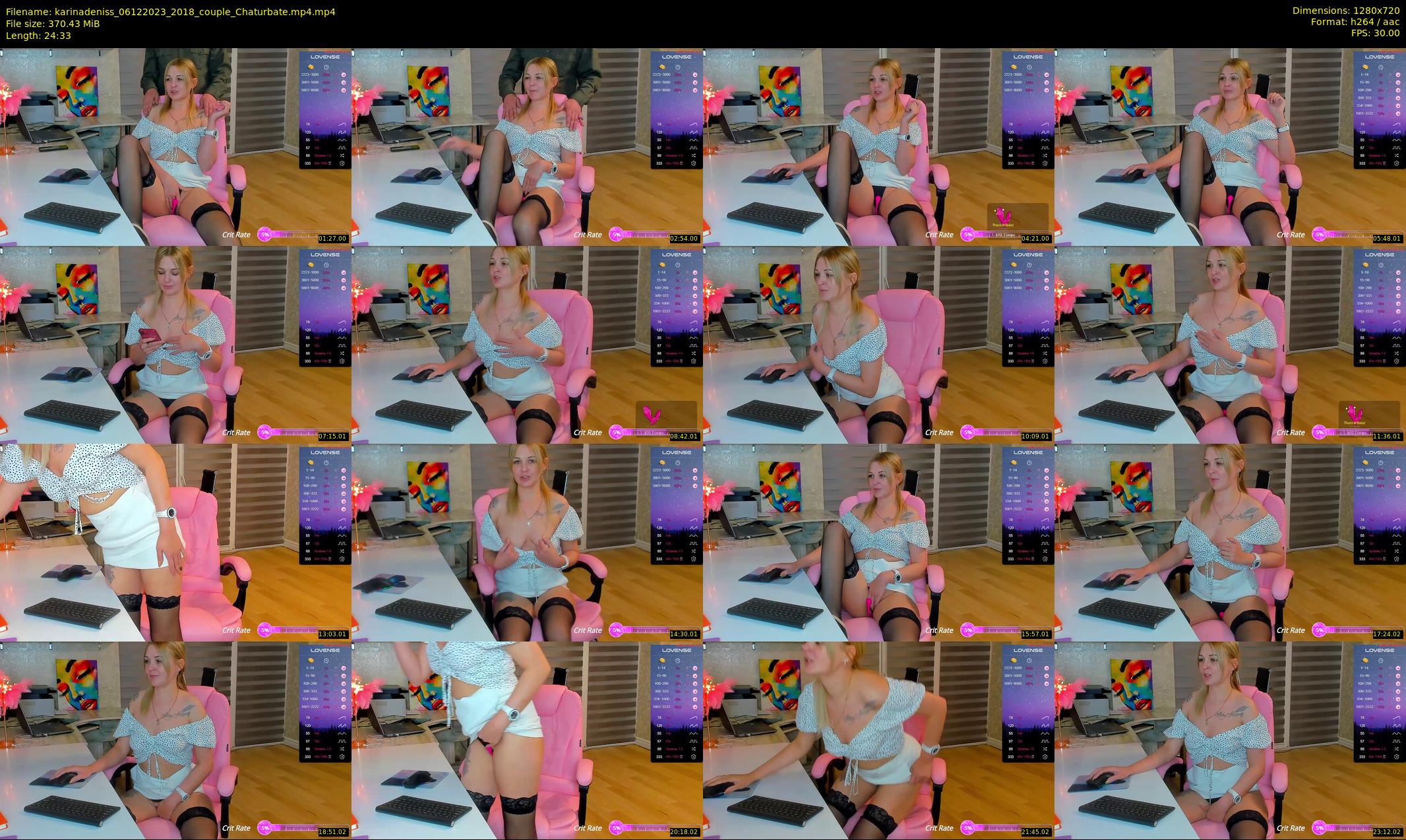 karinadeniss — 25 minute Chaturbate couple cam show recording, 720p, Dec 6, 2023