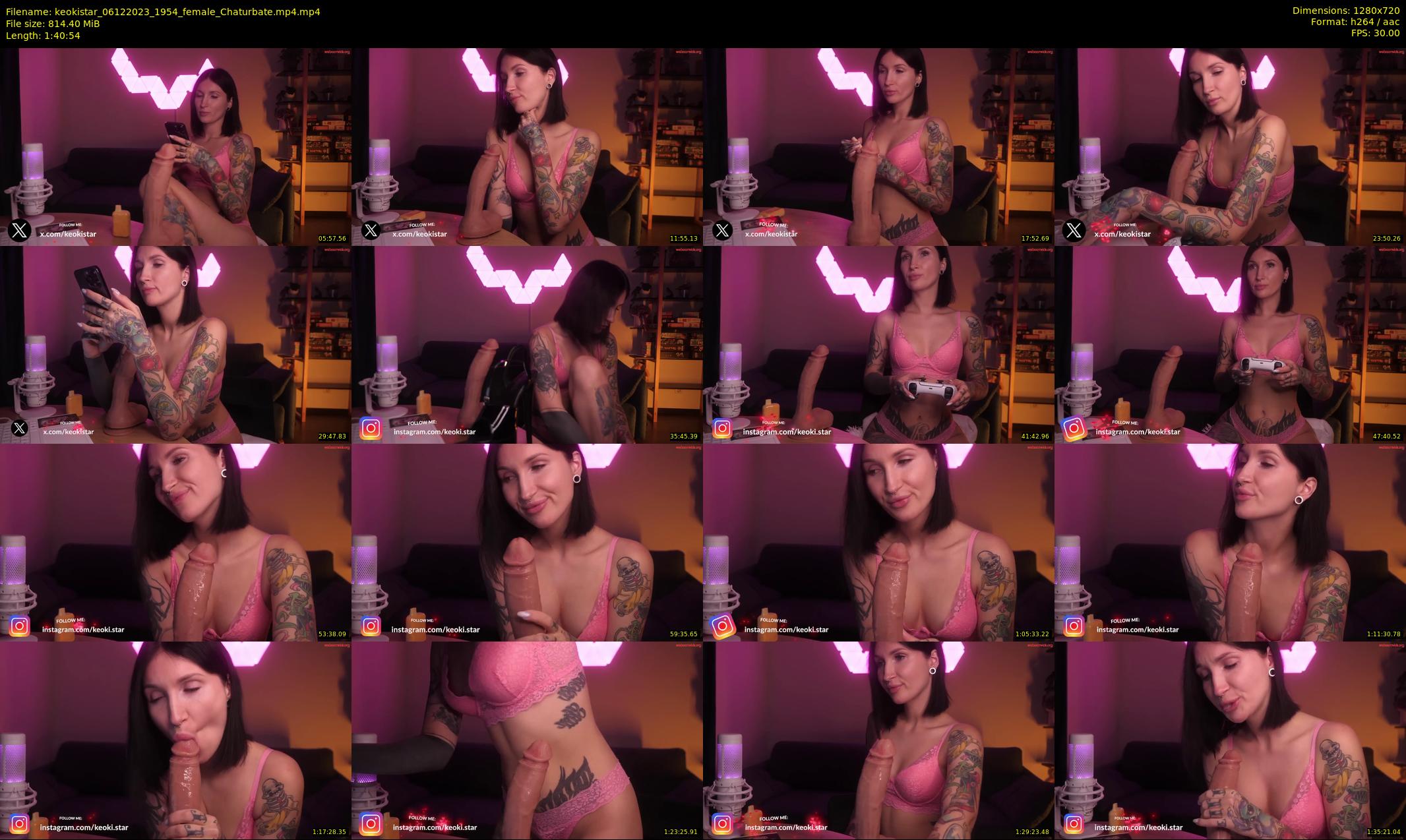 keokistar — 101 minute Chaturbate female cam show recording, 720p, Dec 6, 2023