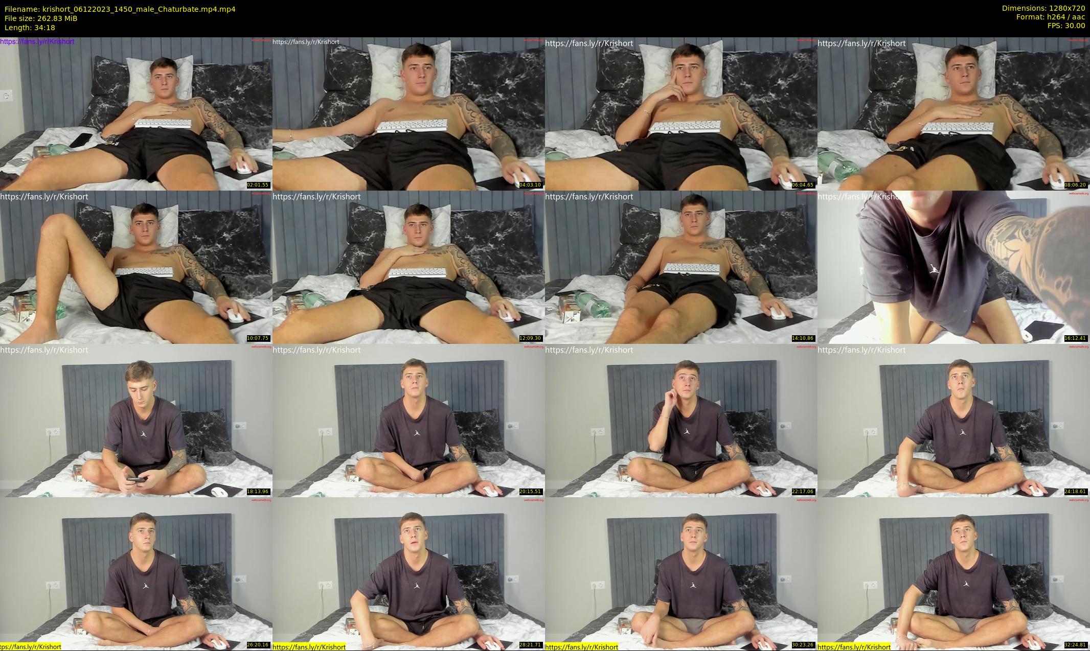 krishort — 35 minute Chaturbate male cam show recording, 720p, Dec 6, 2023