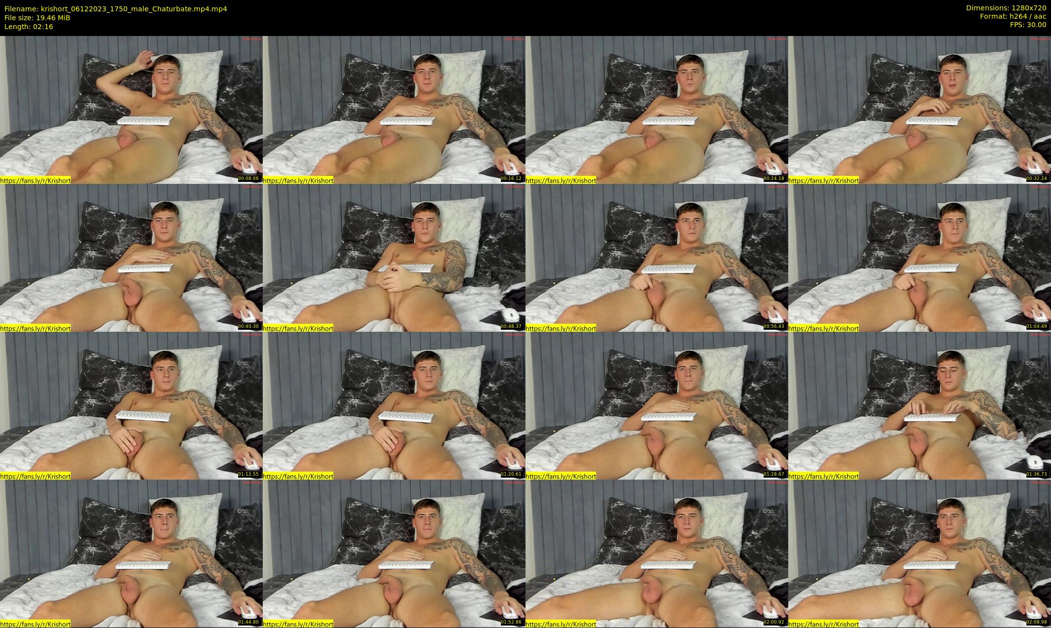 krishort — 3 minute Chaturbate male cam show recording, 720p, Dec 6, 2023