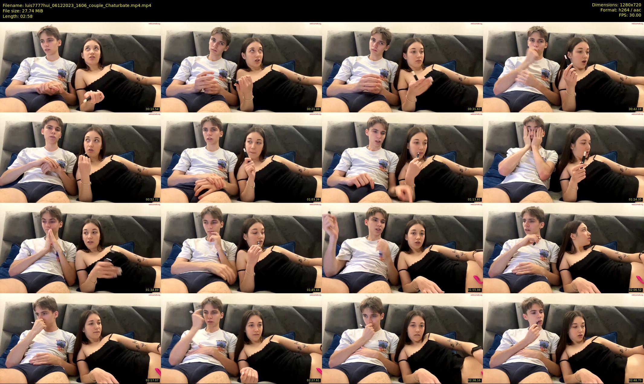 luis7777hui — 3 minute Chaturbate couple cam show recording, 720p, Dec 6, 2023