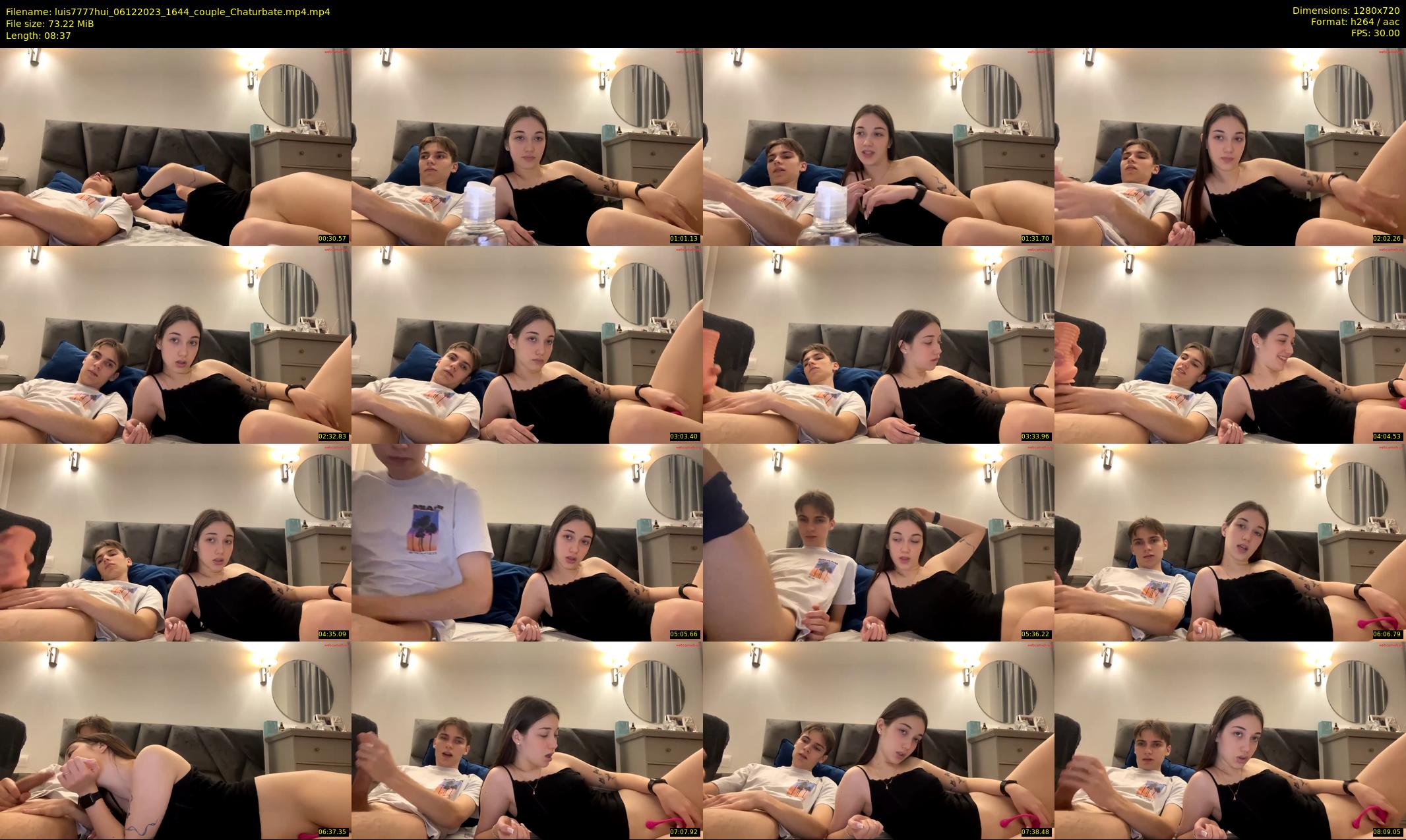 luis7777hui — 9 minute Chaturbate couple cam show recording, 720p, Dec 6, 2023