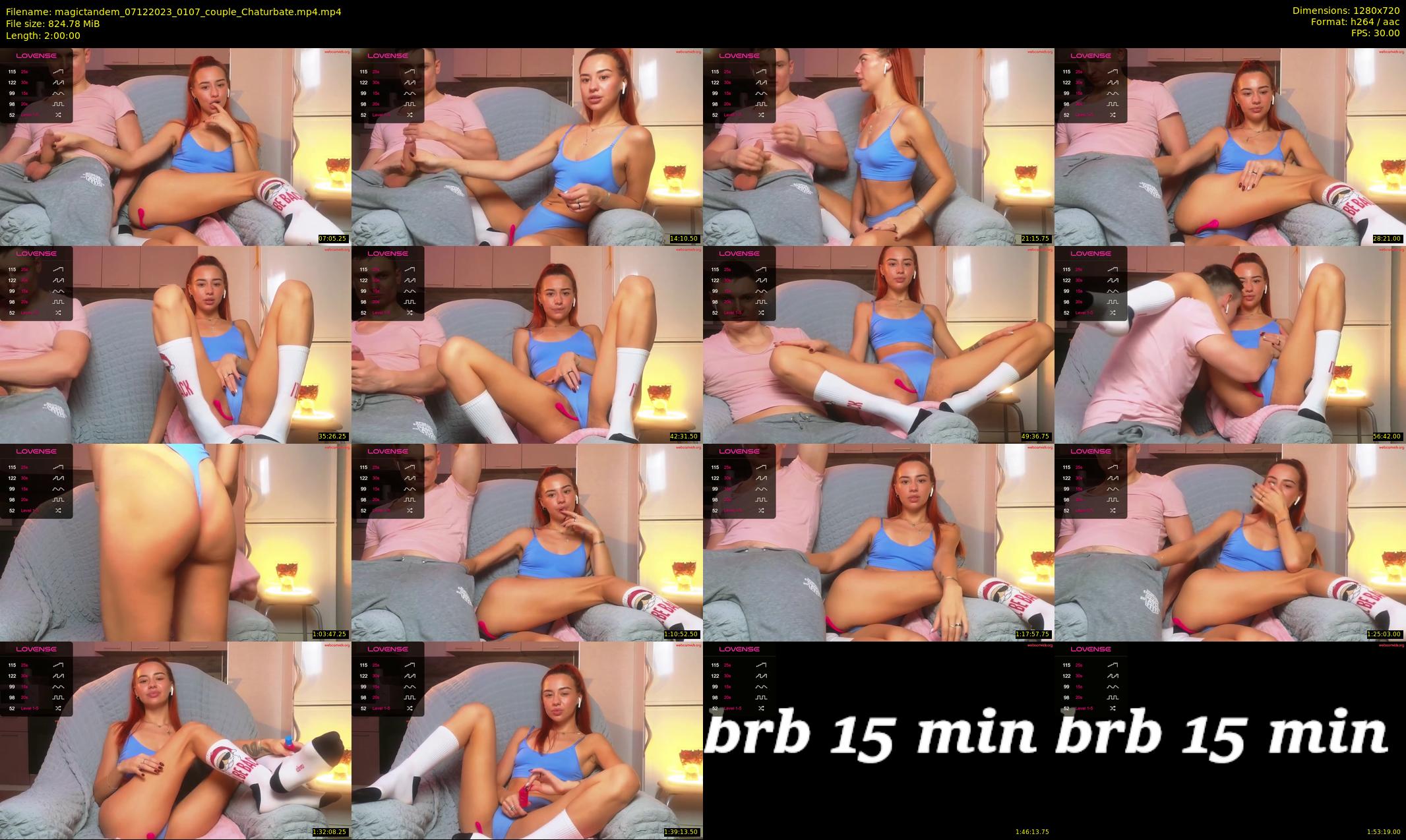 magictandem — 120 minute Chaturbate couple cam show recording, 720p, Dec 7, 2023