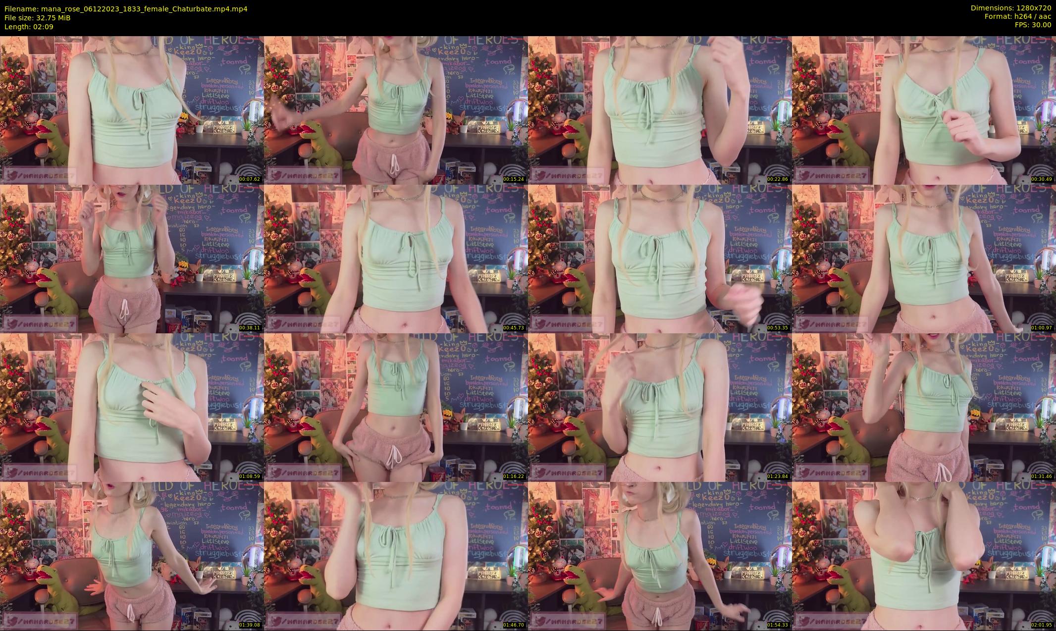 mana_rose — 3 minute Chaturbate female cam show recording, 720p, Dec 6, 2023