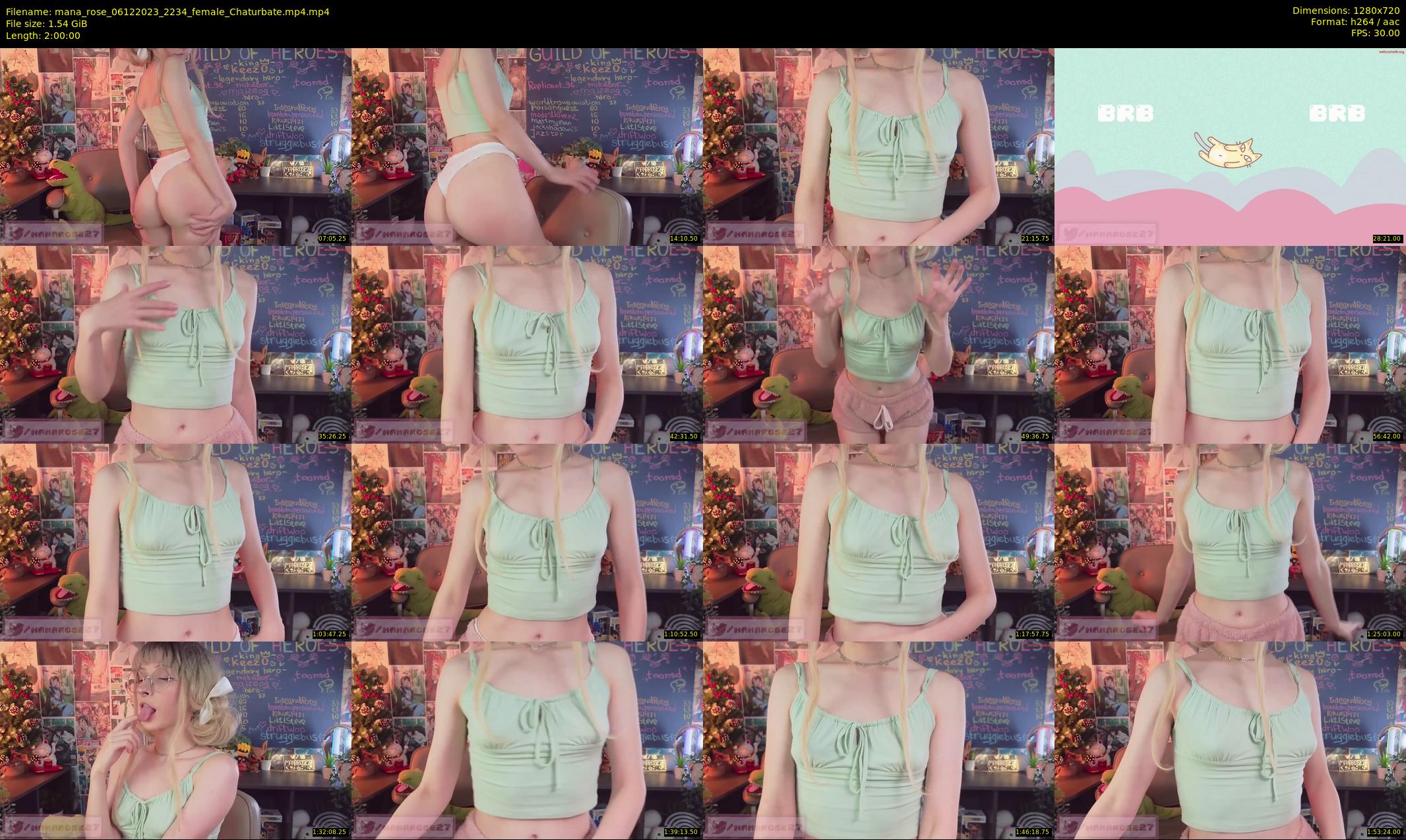 mana_rose — 120 minute Chaturbate female cam show recording, 720p, Dec 6, 2023
