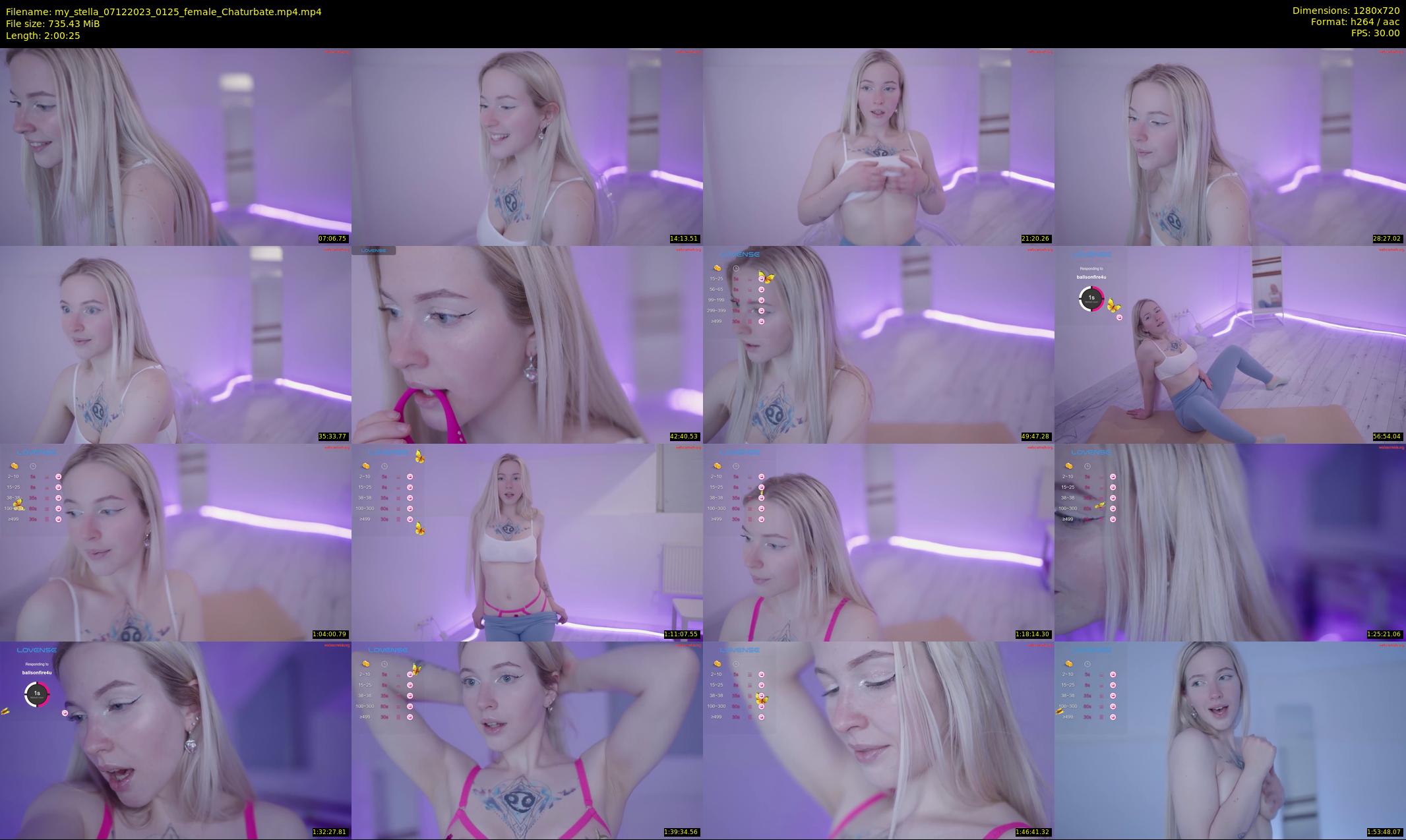 my_stella — 121 minute Chaturbate female cam show recording, 720p, Dec 7, 2023