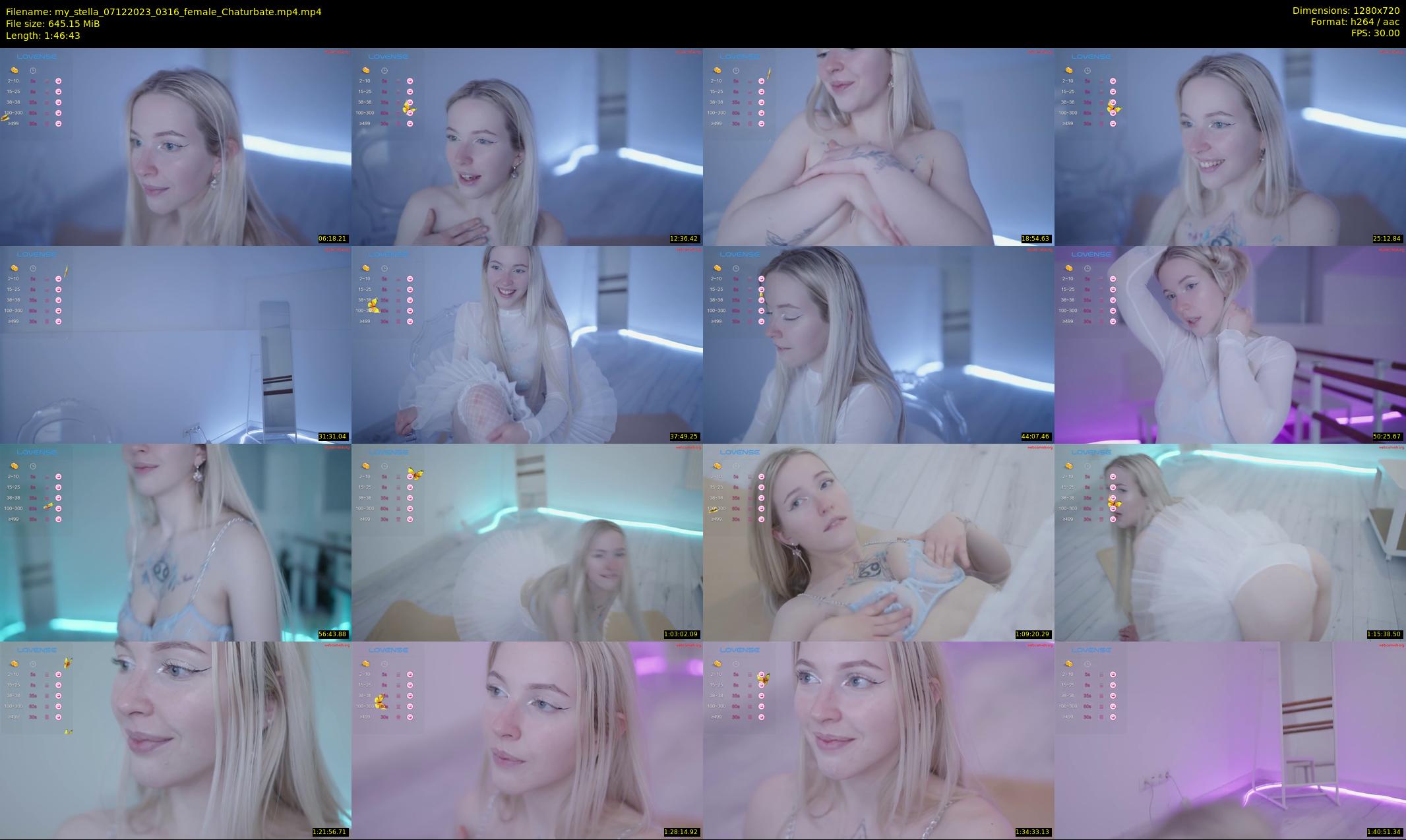 my_stella — 107 minute Chaturbate female cam show recording, 720p, Dec 7, 2023
