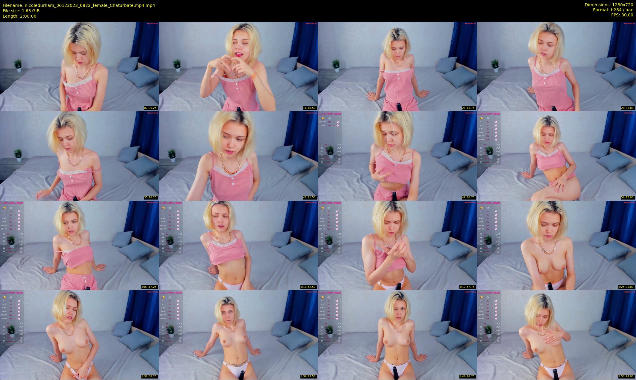 nicoledurham — 120 minute Chaturbate female cam show recording, 720p, Dec 6, 2023