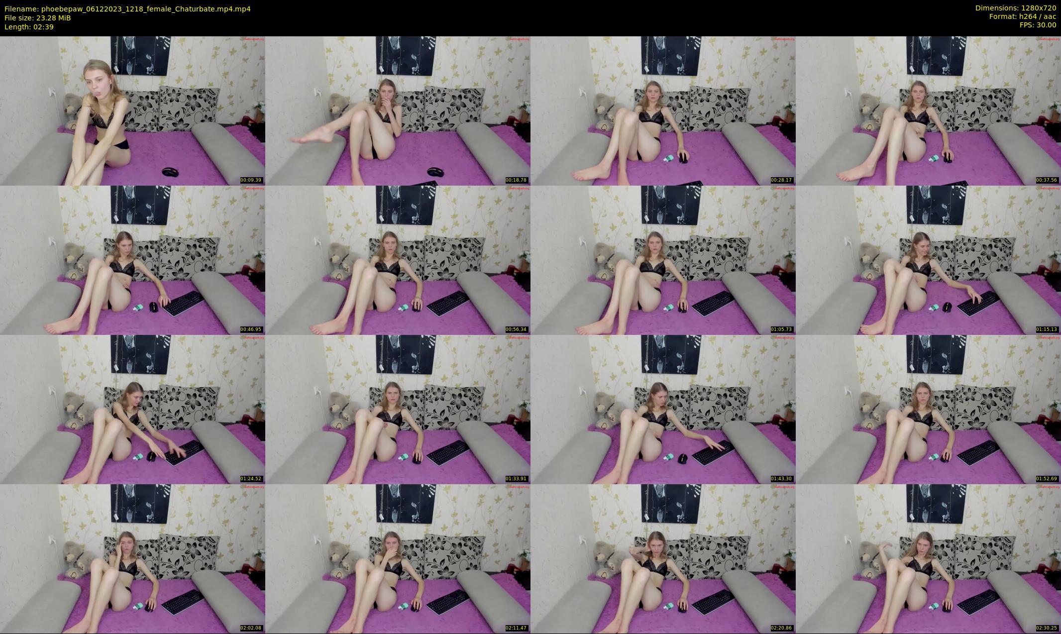 phoebepaw — 3 minute Chaturbate female cam show recording, 720p, Dec 6, 2023